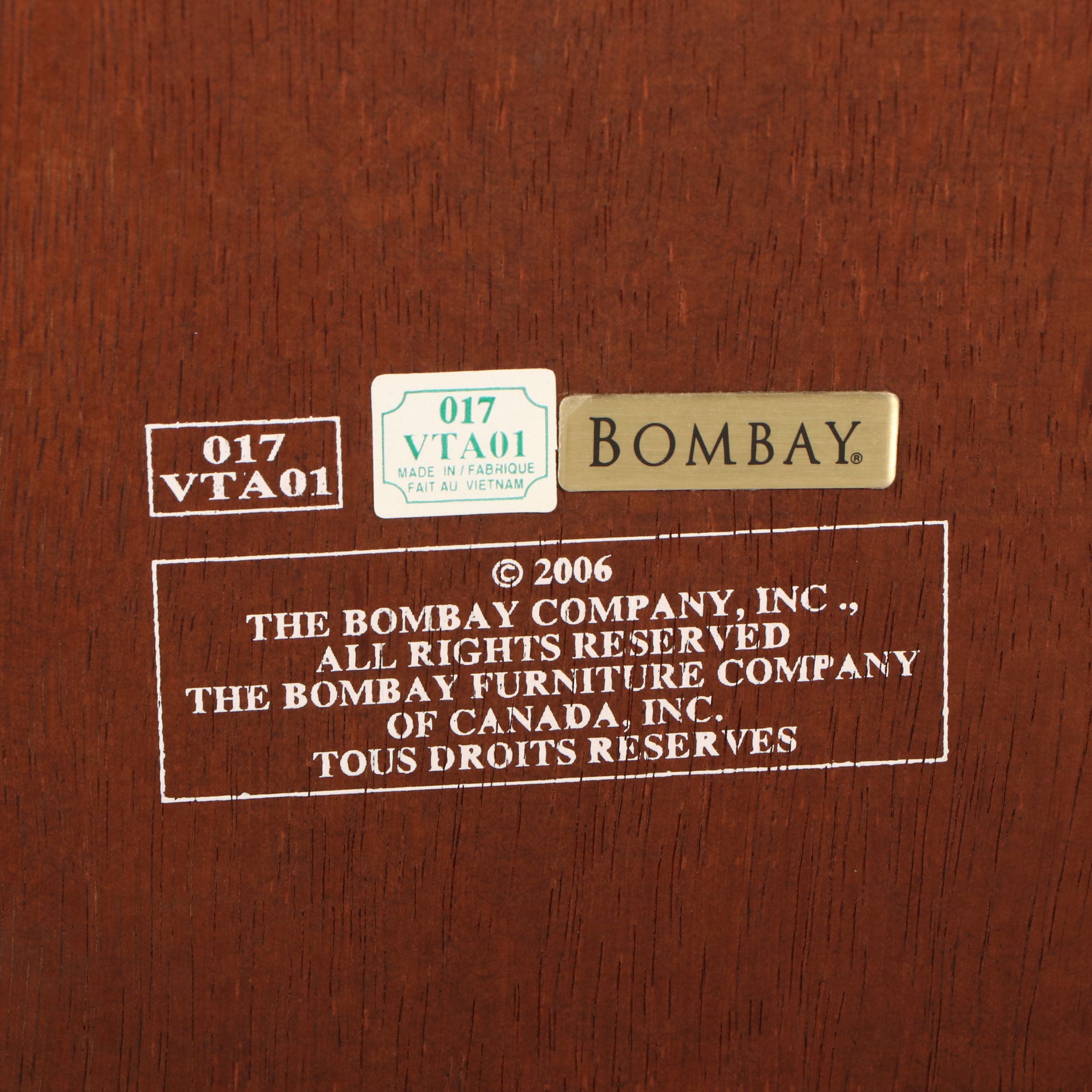 Bombay Co. Loped Bar Cabinet