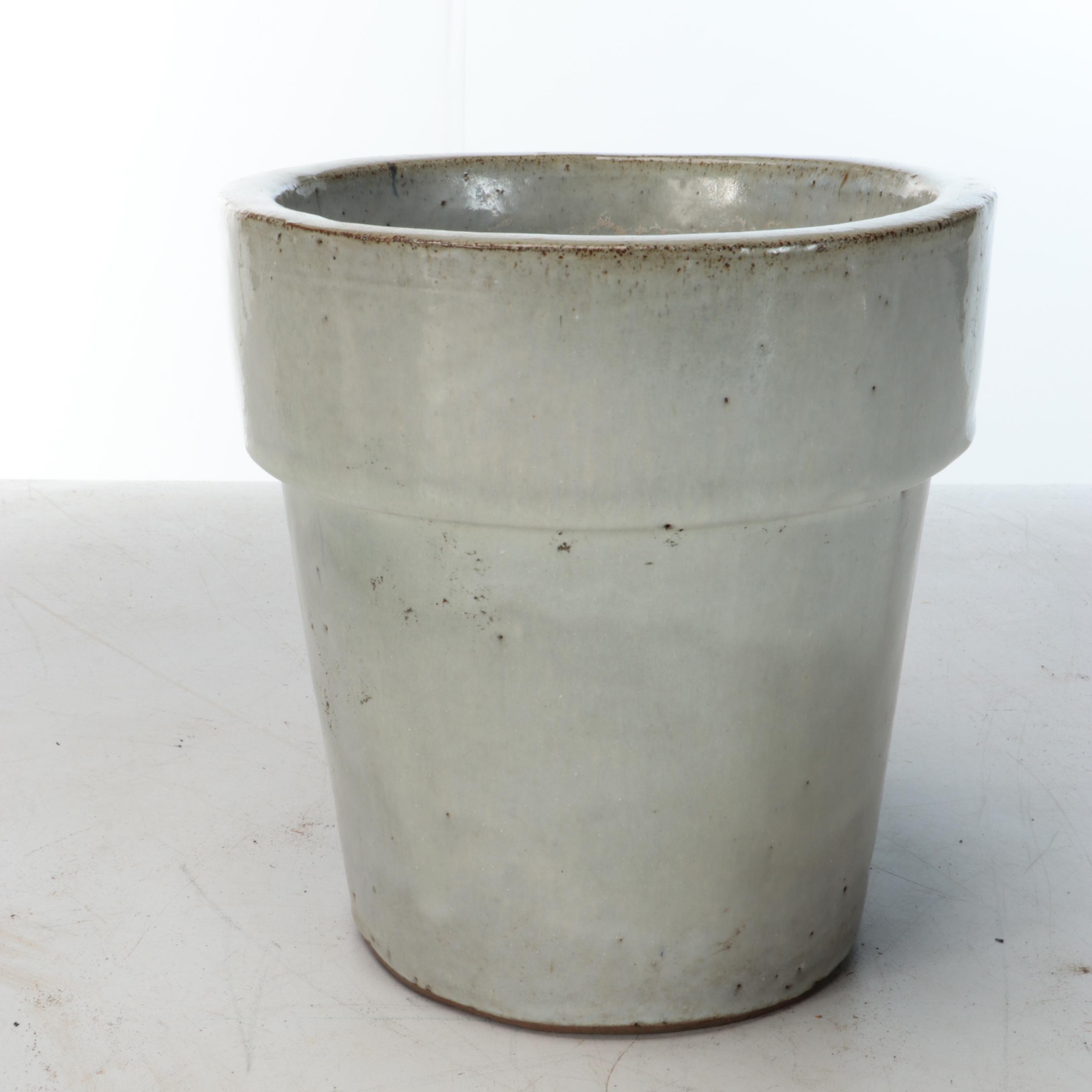 Colorful Scalloped and Other Ceramic Planters