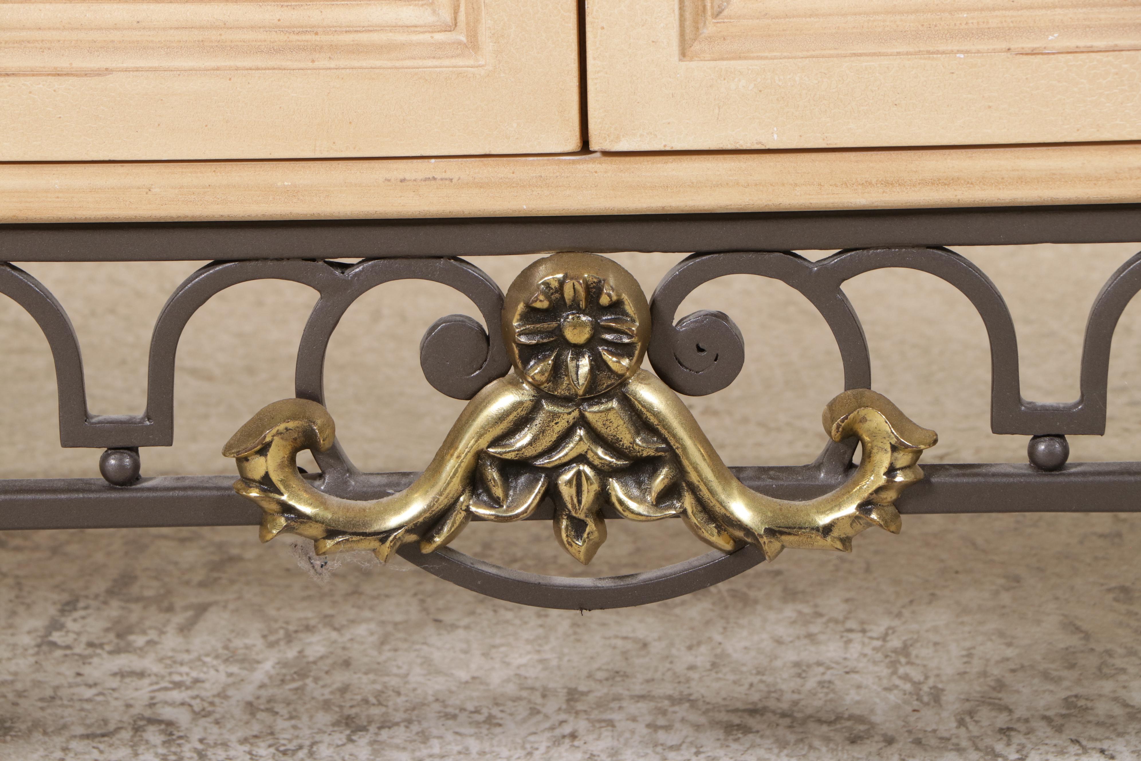 Painted Sideboard with Tessellated Marble Top