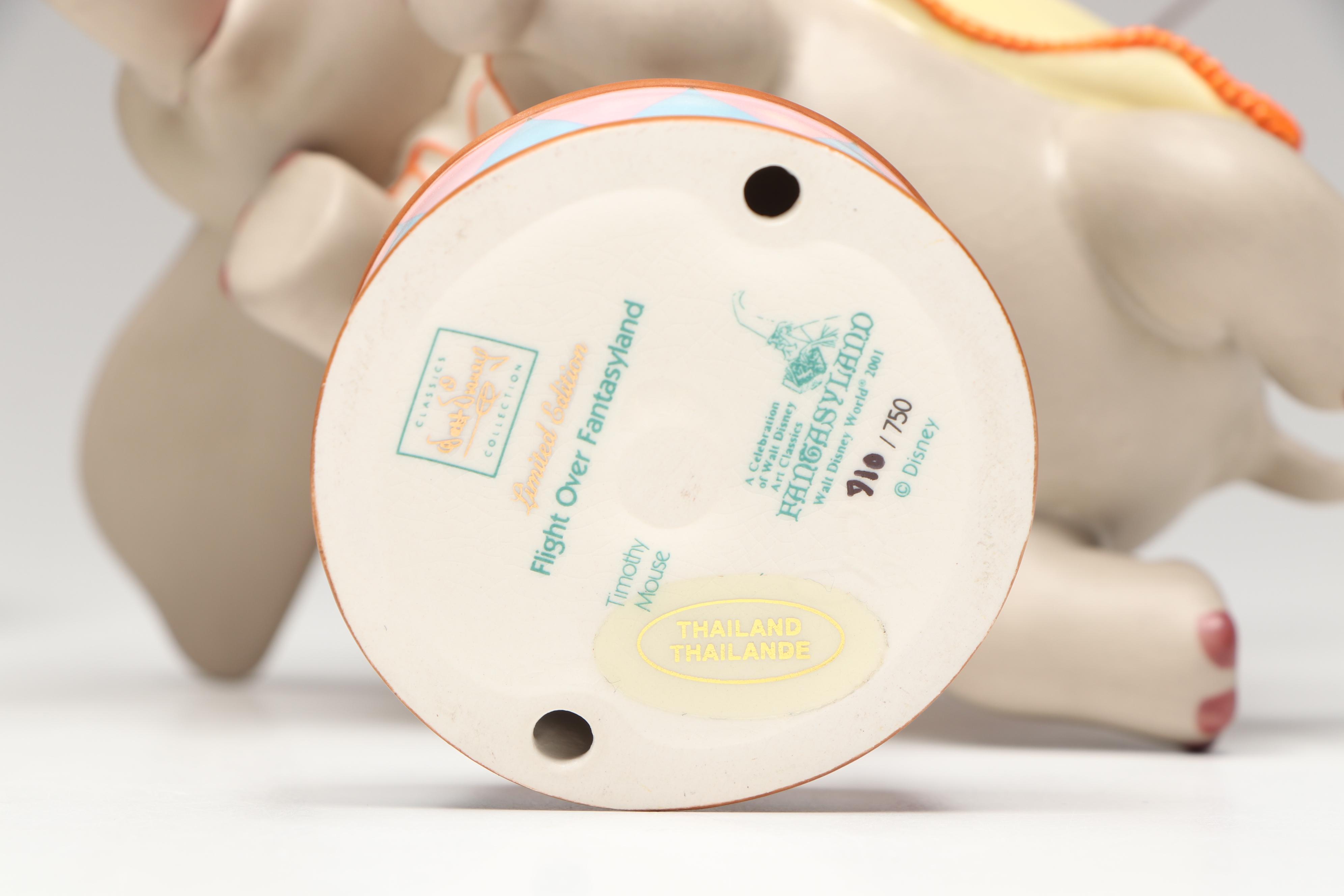 Disney "Trust Timothy" and More Dumbo Porcelain Figurines, 2000s