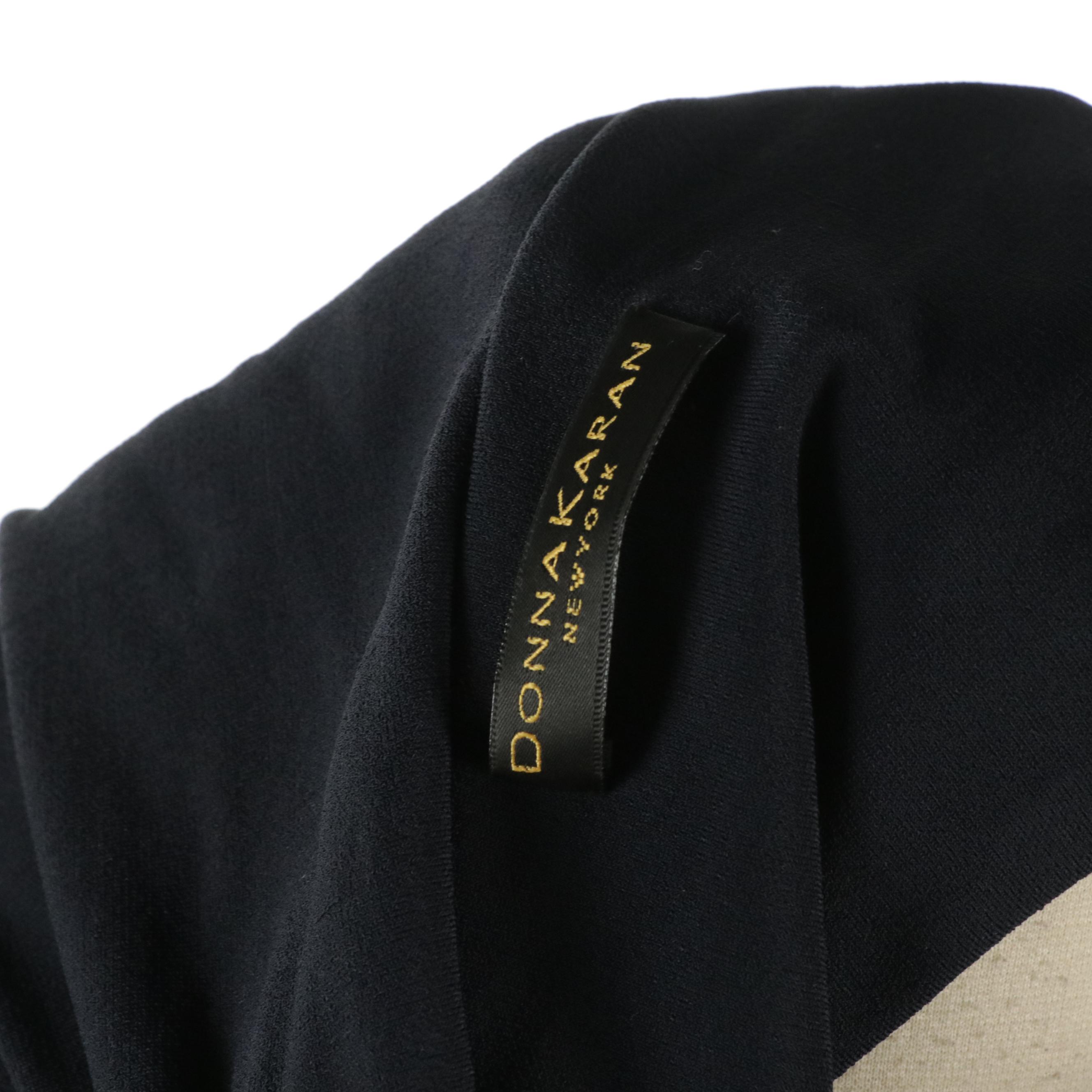 Donna Karan Sequined Cashmere/Silk & Rayon Blend Cowl Neck Sleeveless Dresses