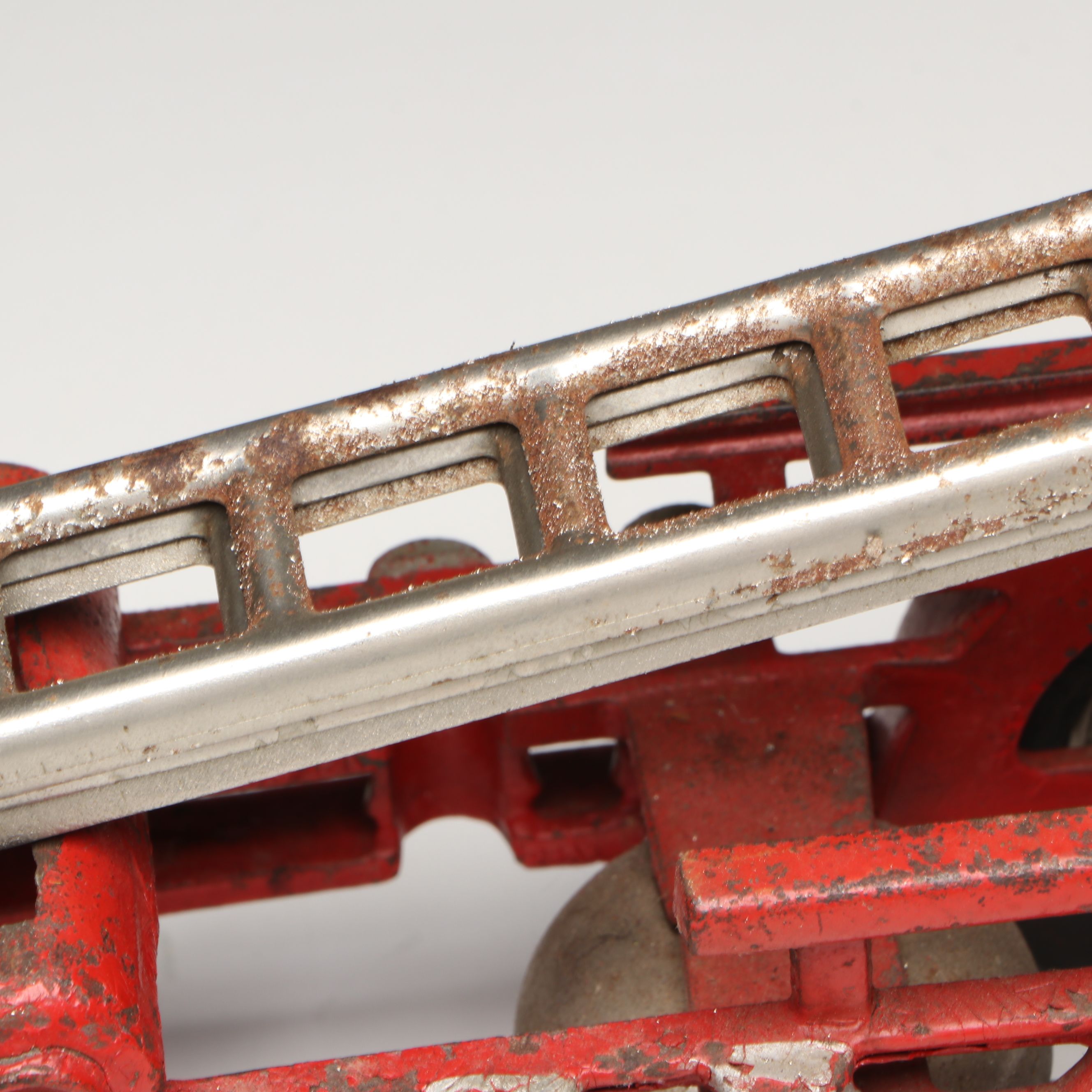 Hubley Cold-Painted Cast Iron Fire Ladder Truck, Early 20th Century