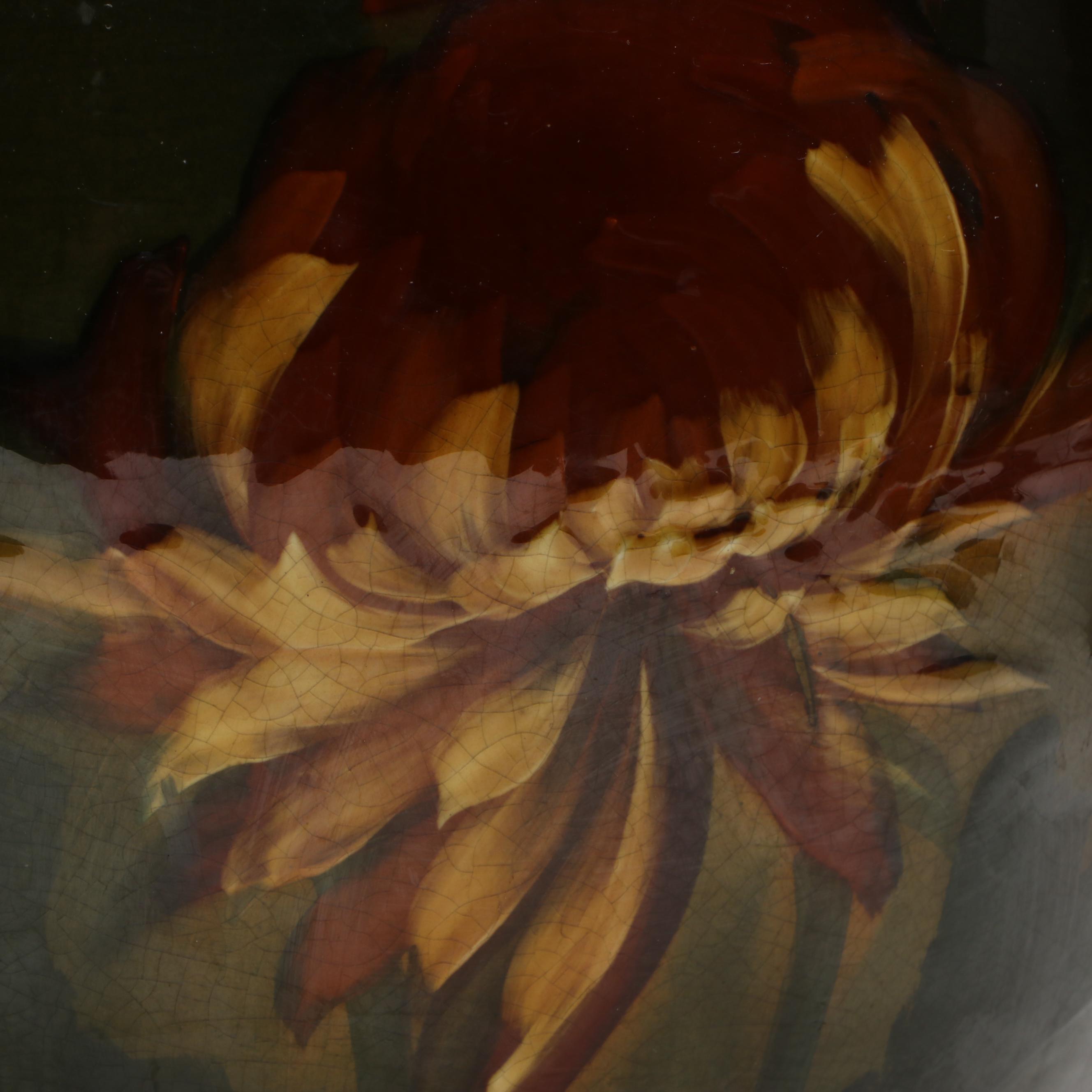 Albert Radford "Ruko" Hand-Painted Art Pottery Ruffled Edge Jardinière