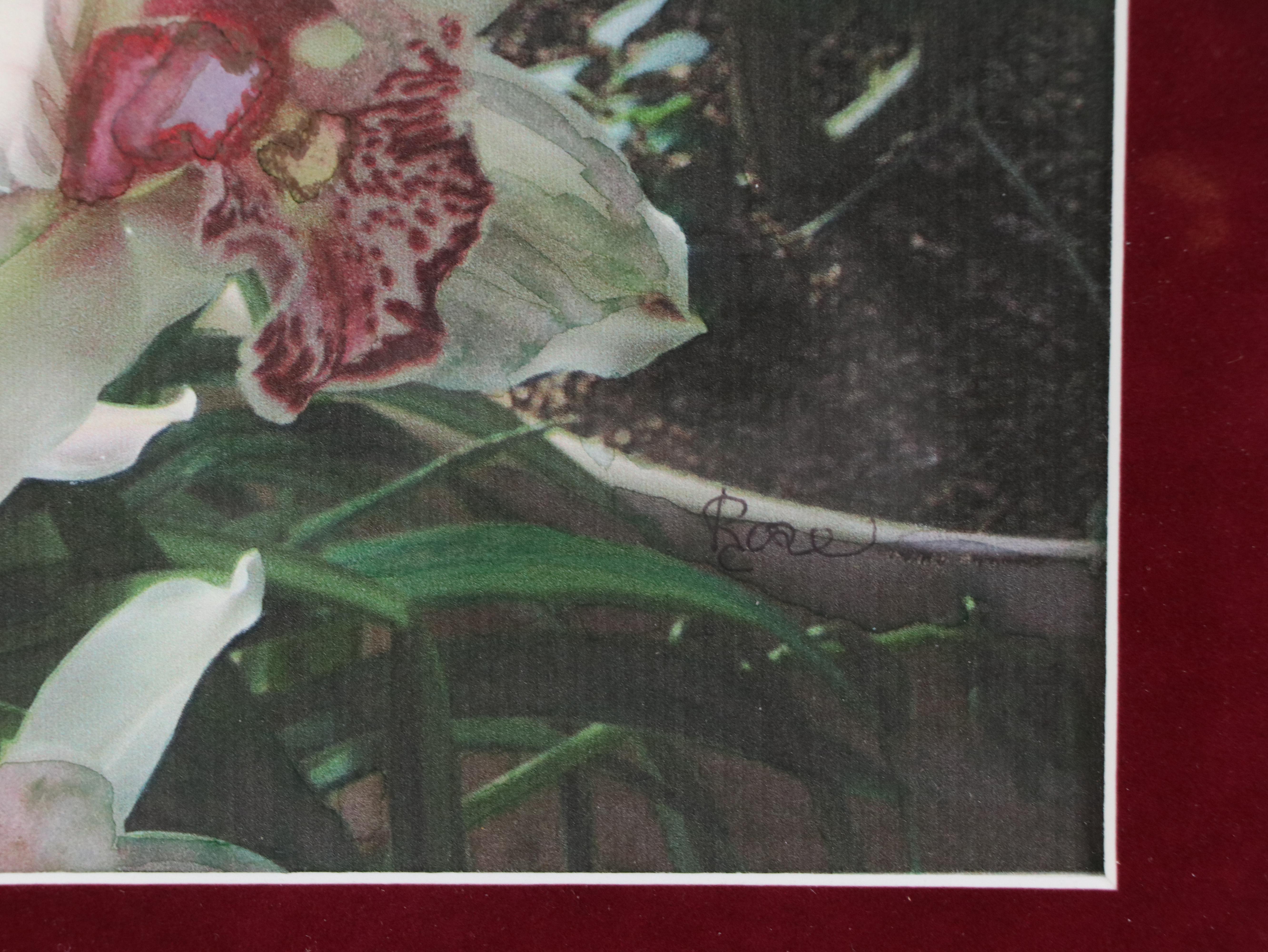 Floral Giclée of Cymbidium Orchids, 21st Century