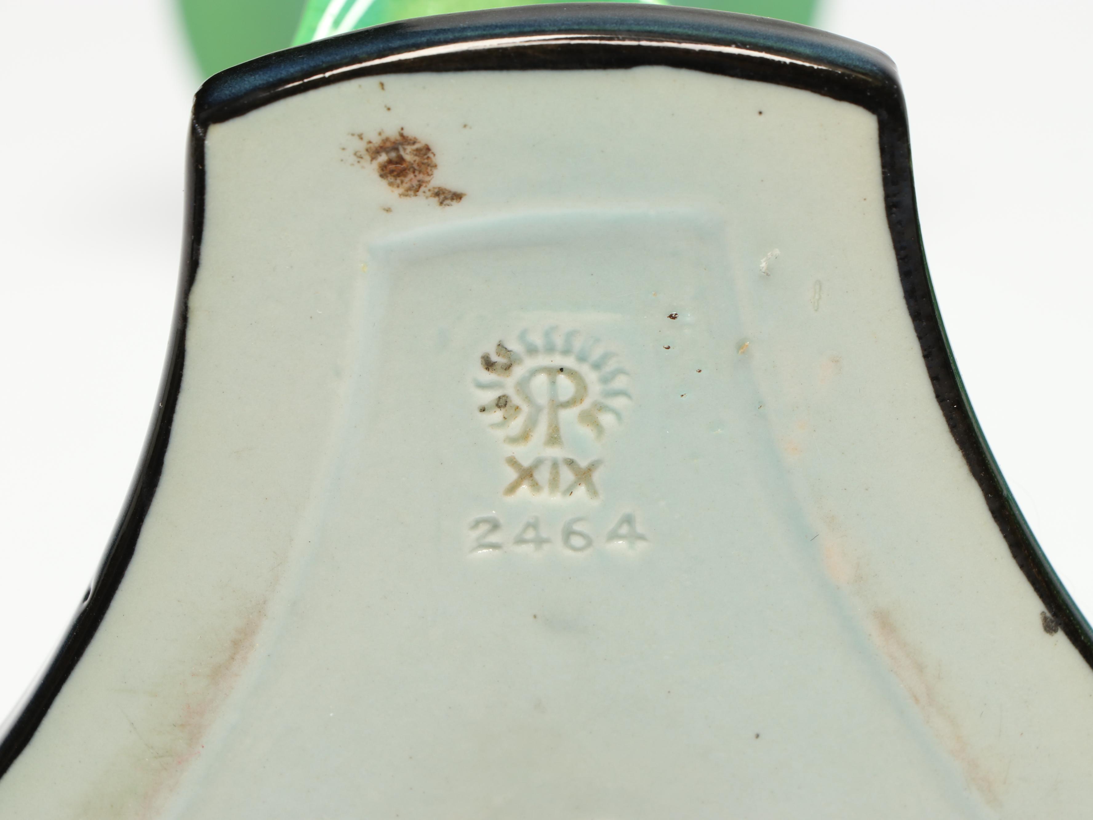 Rookwood Pottery Dolphin Base Candlesticks, 1919