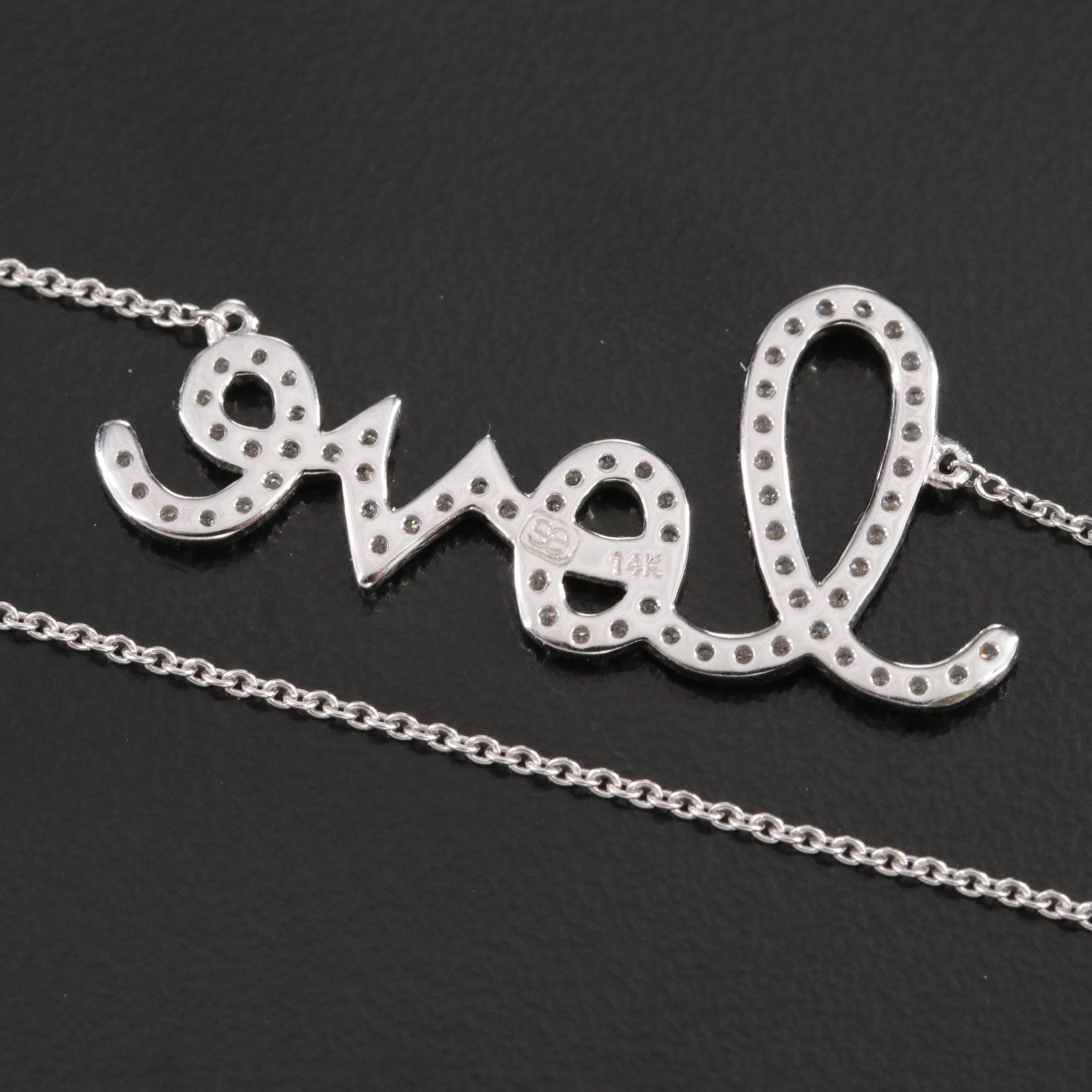 14K 0.33 CTW Diamond "Love" Necklace