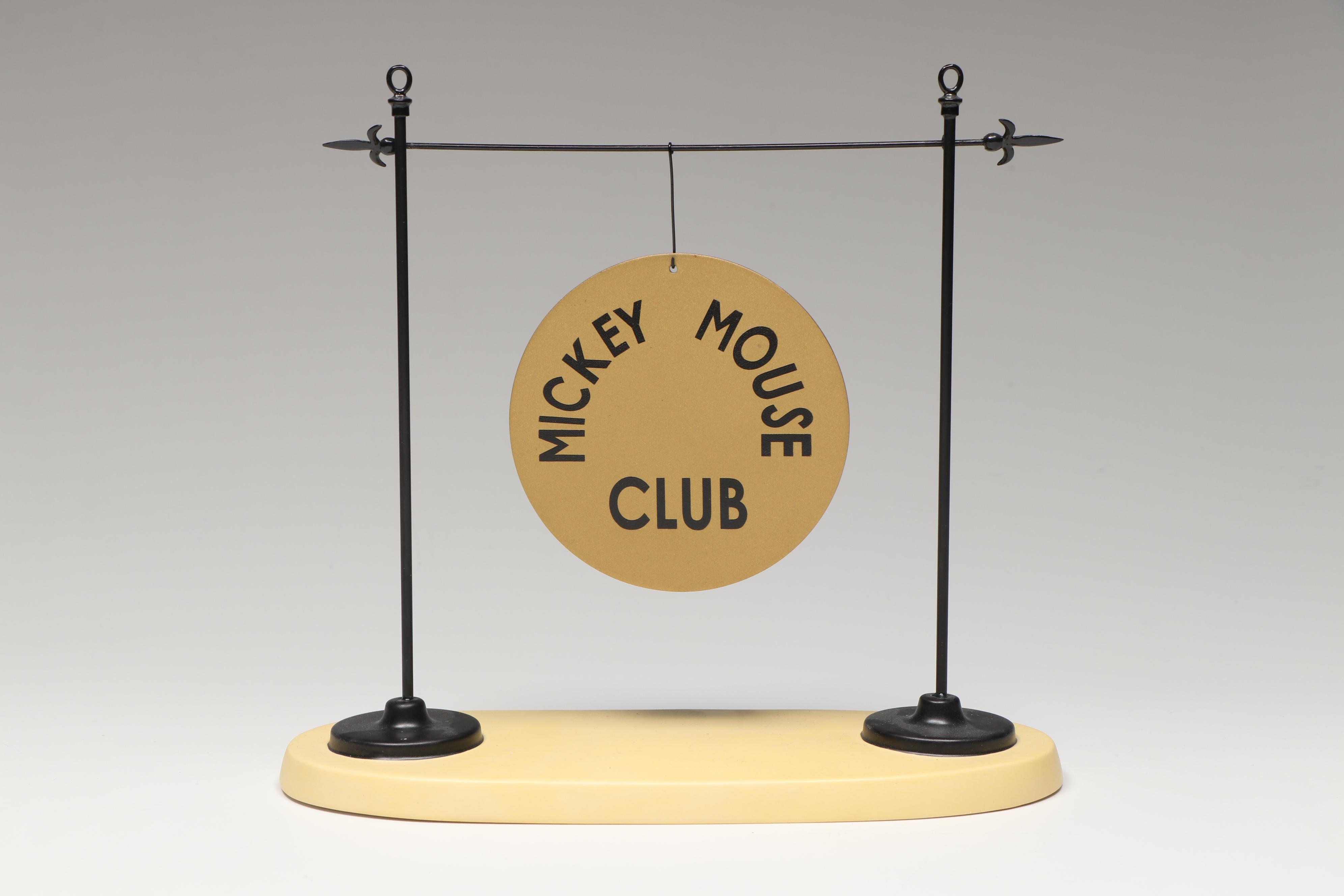 Disney Mickey Mouse Club "The Big Finish" Signed 50th Anniversary Figurine, 2005