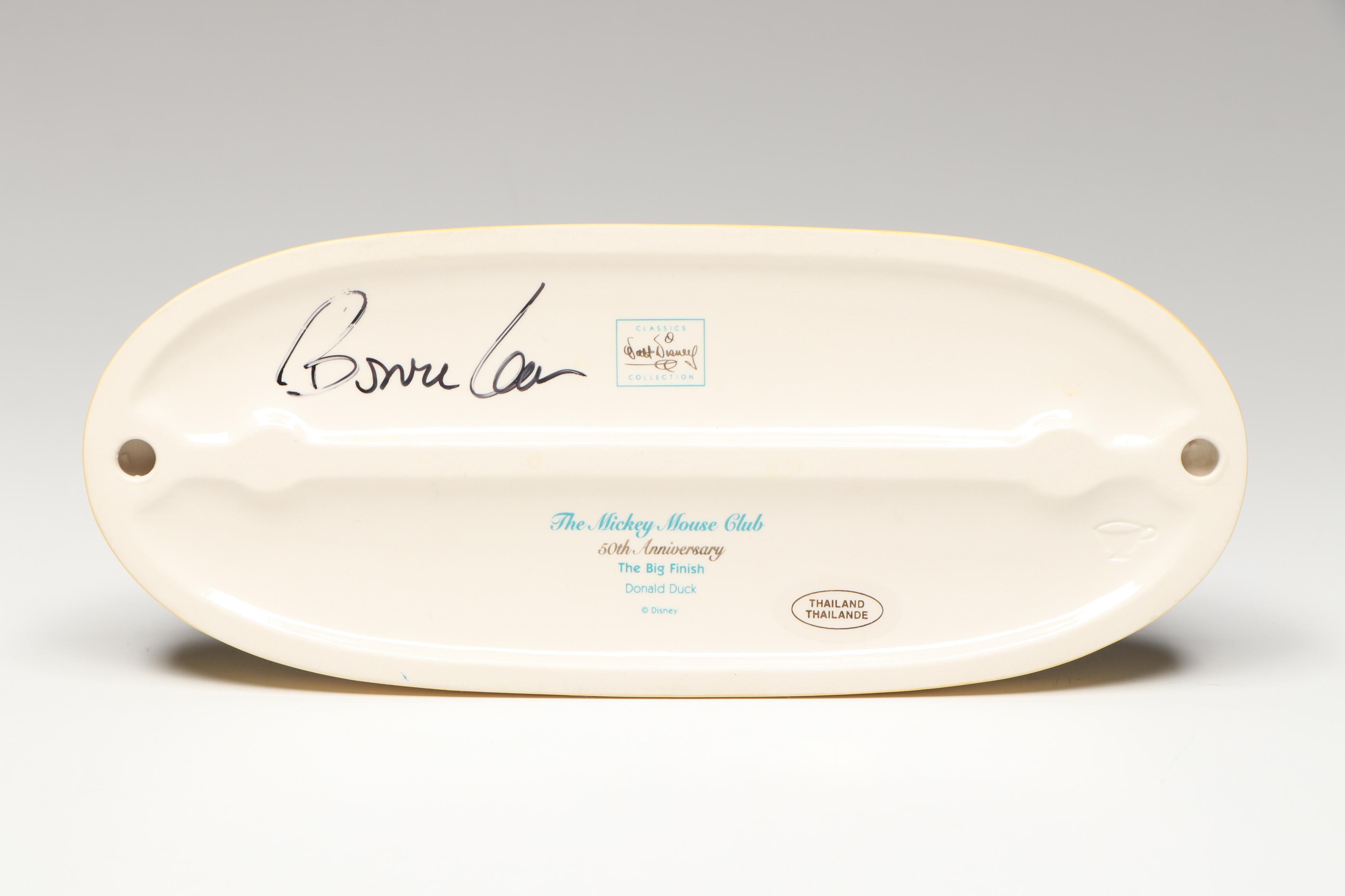 Disney Mickey Mouse Club "The Big Finish" Signed 50th Anniversary Figurine, 2005