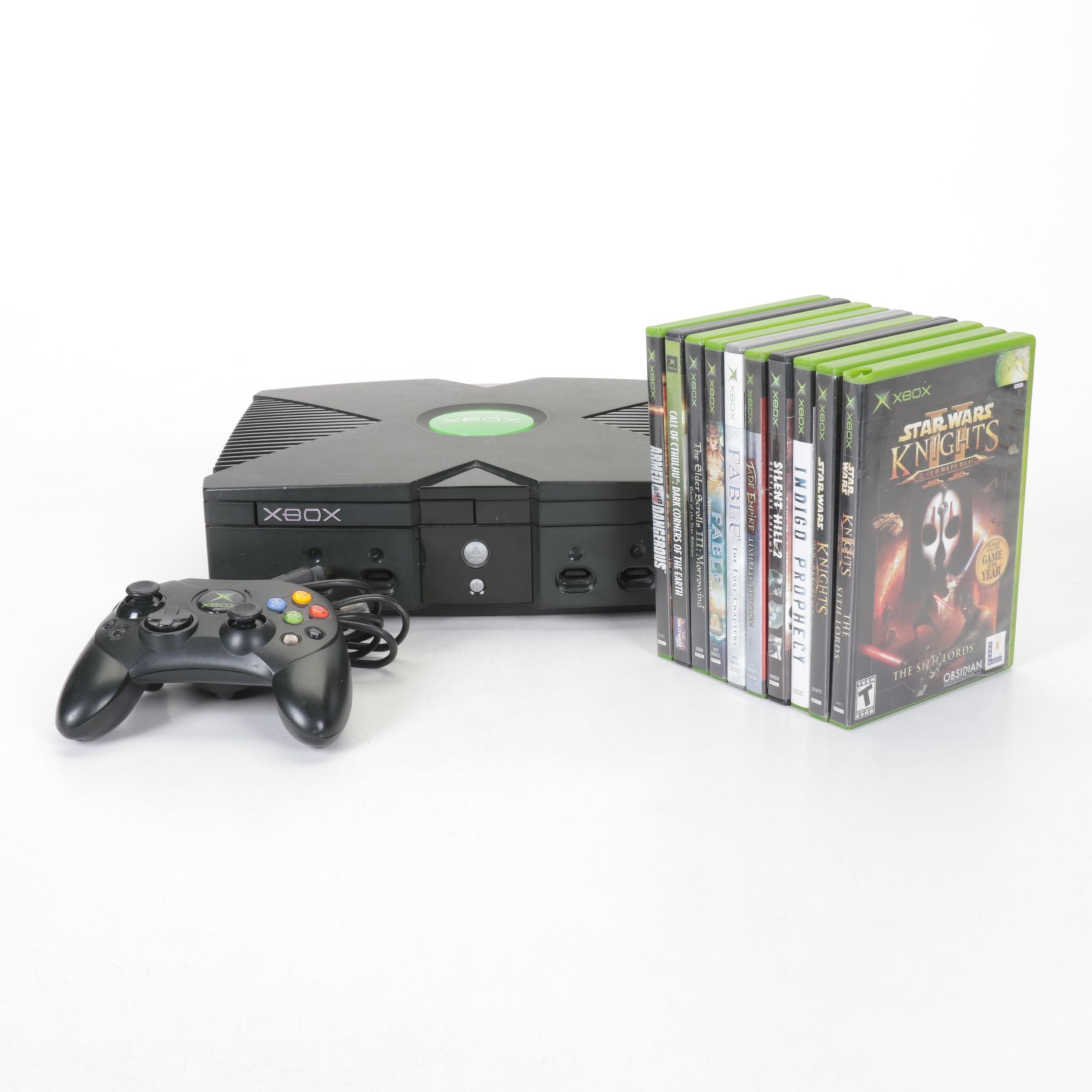 Microsoft Original XBOX Console with Controller and Games