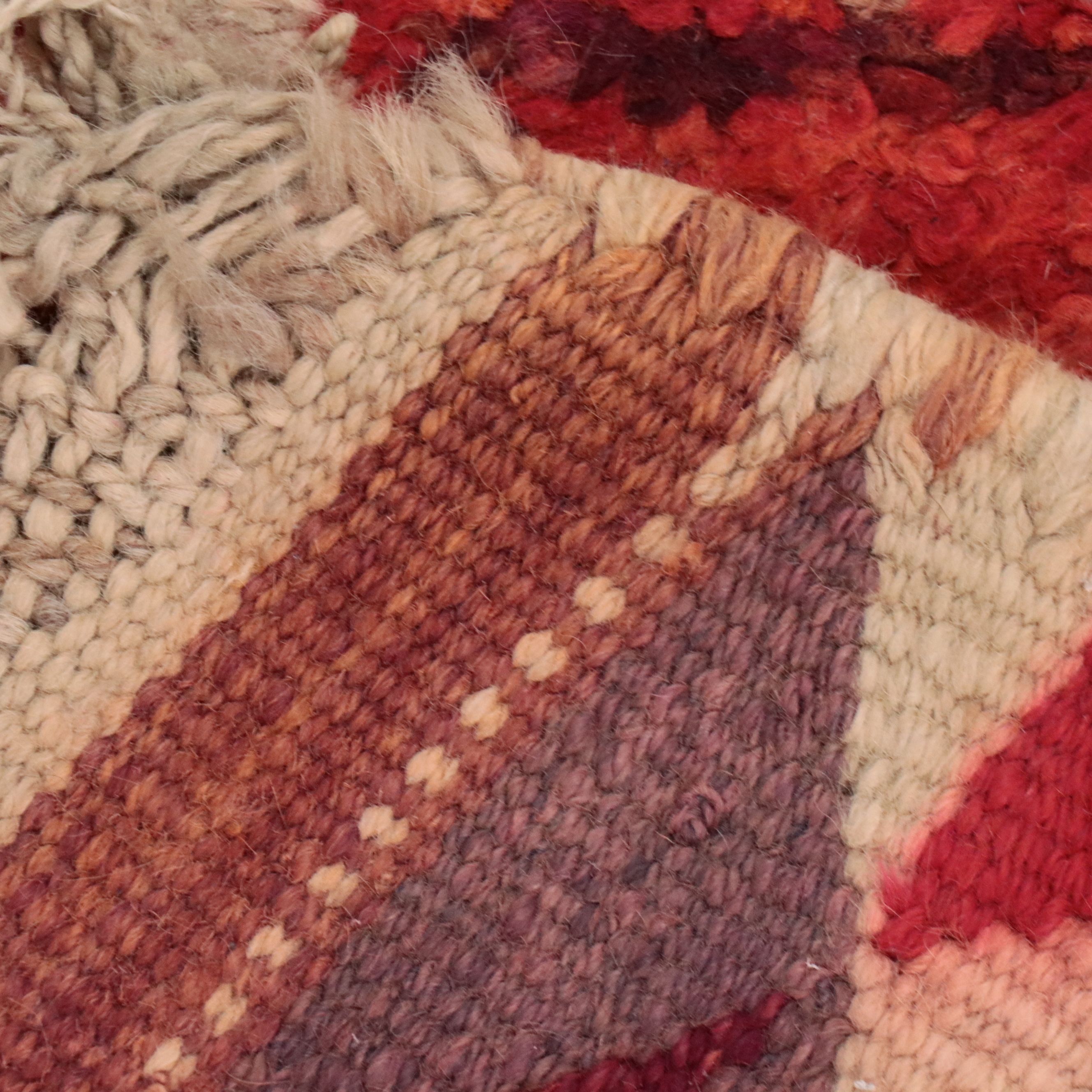 3'6 x 13'10 Hand-Knotted Turkish Village Long Rug