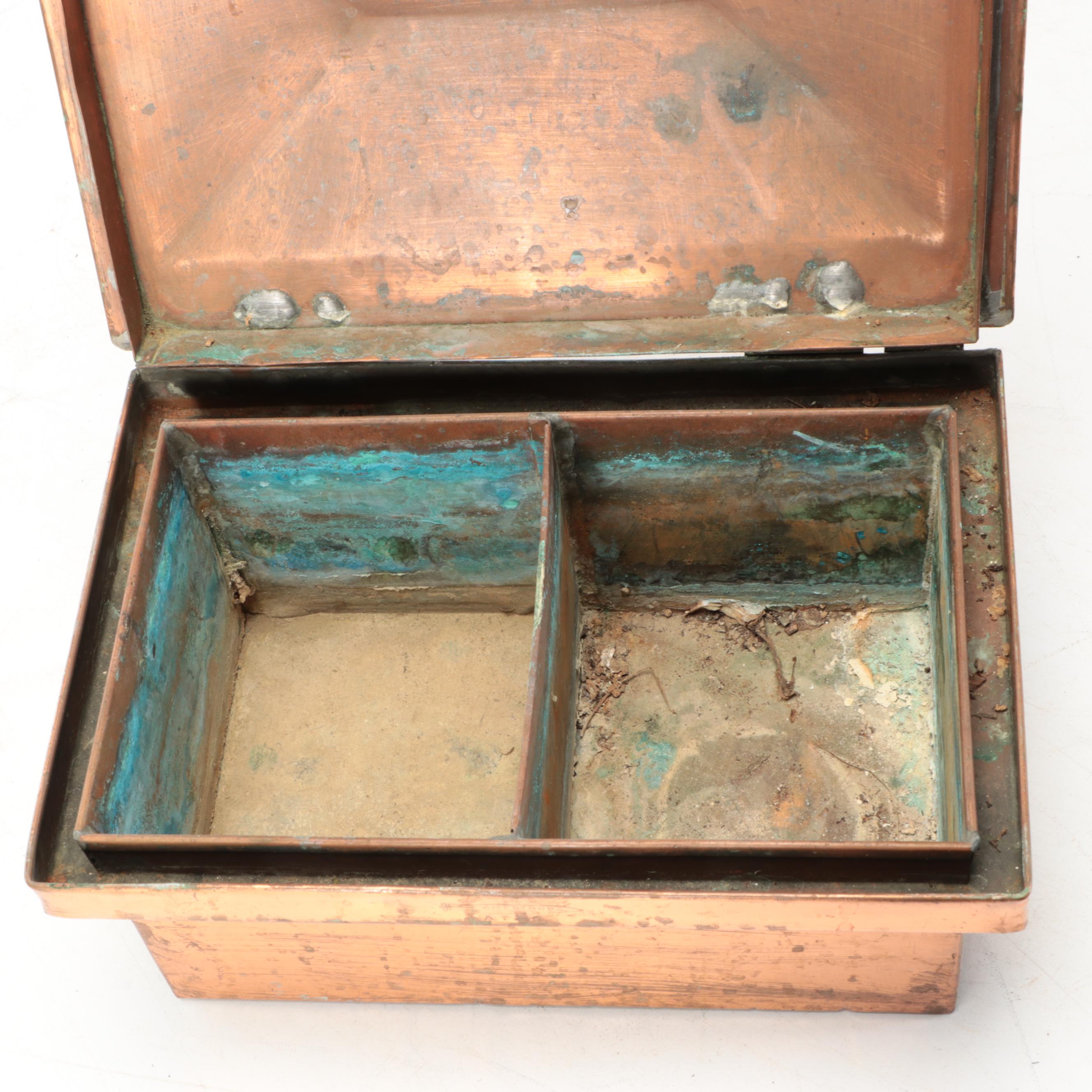 Amertorp Torpedo Component Copper Box, Early 20th Century