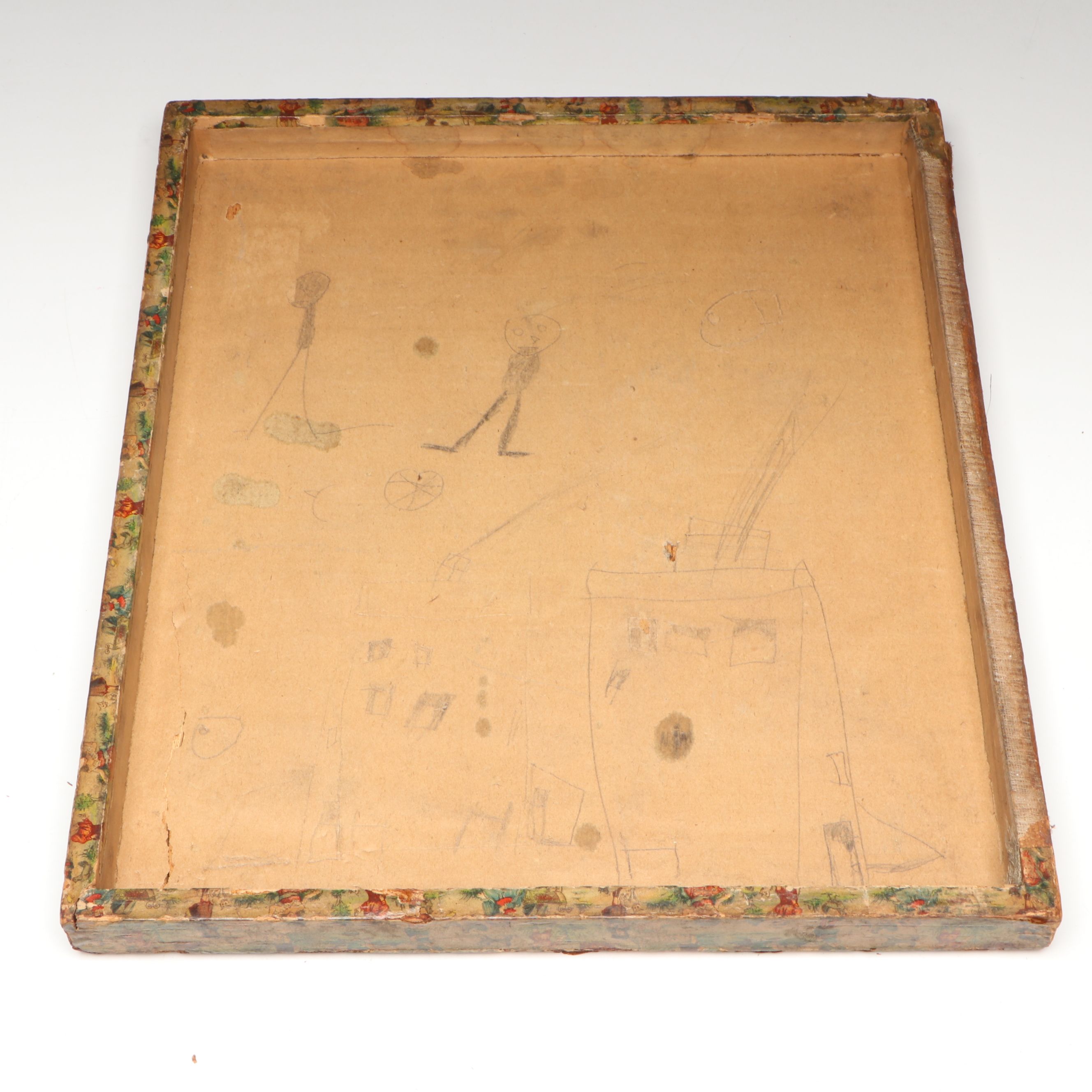 German Pictorial Elephant Children's Block Puzzle Set, Late 19th Century