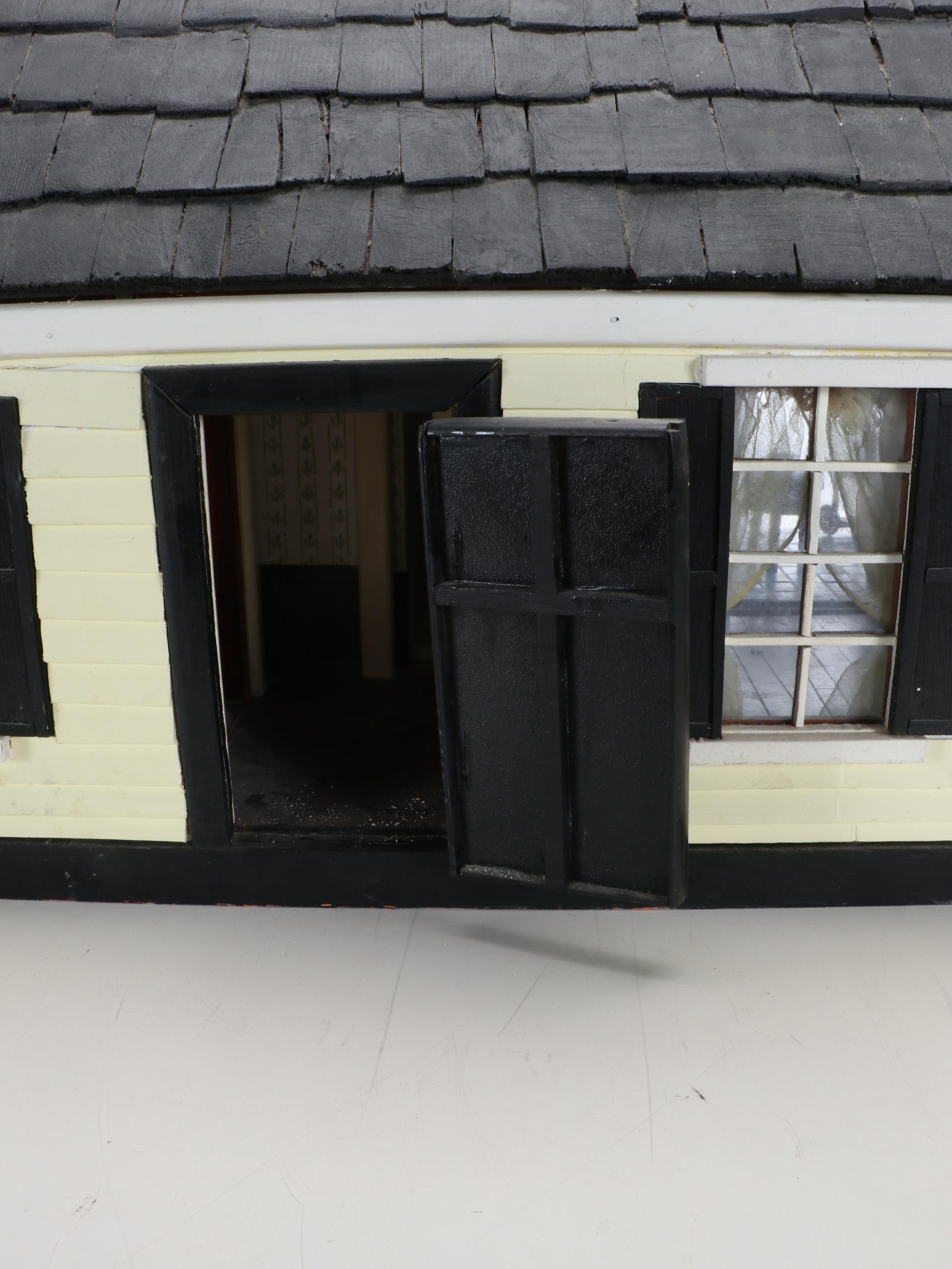 New England Style Furnished Miniature Cottage