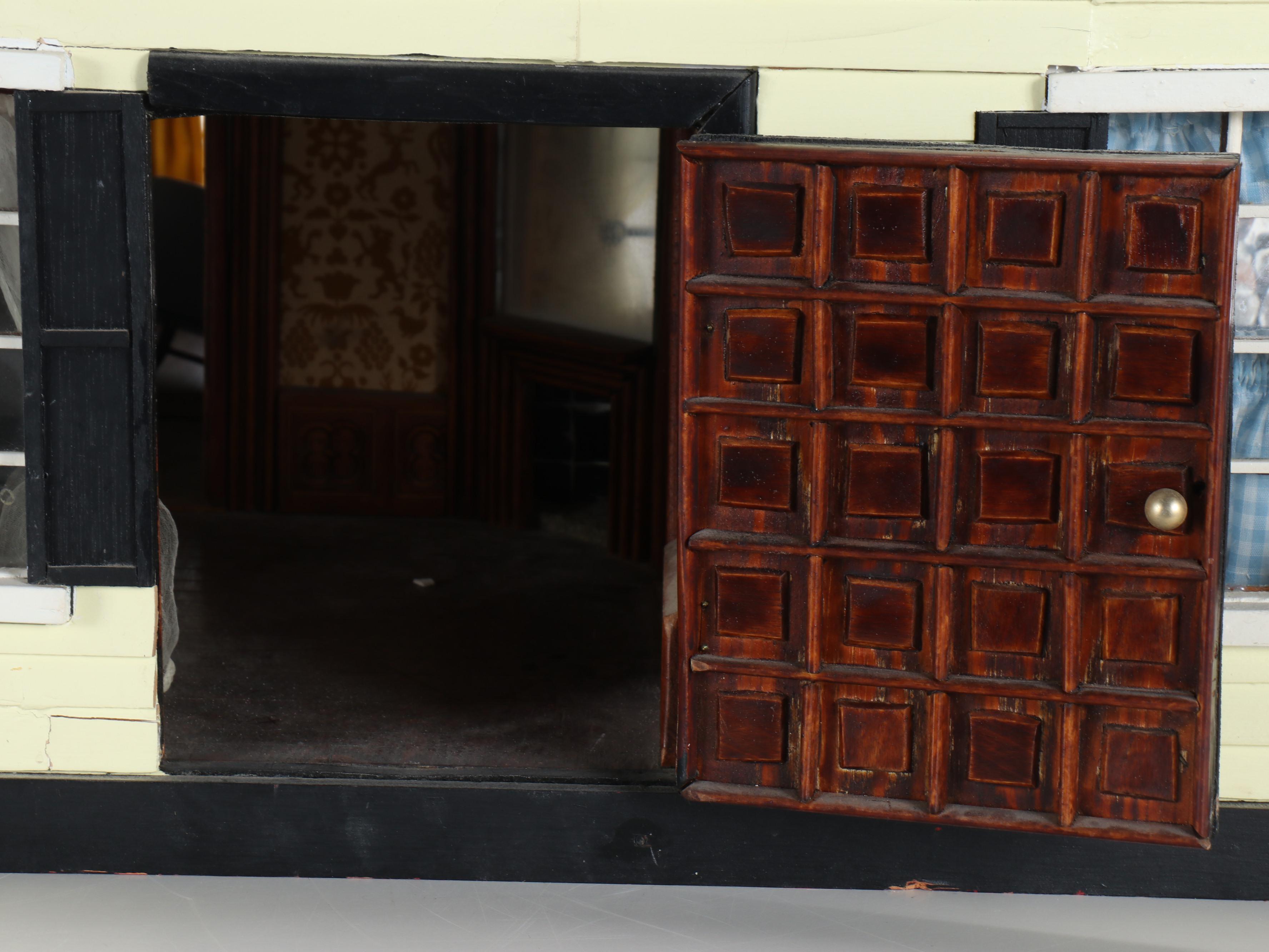 New England Style Furnished Miniature Cottage