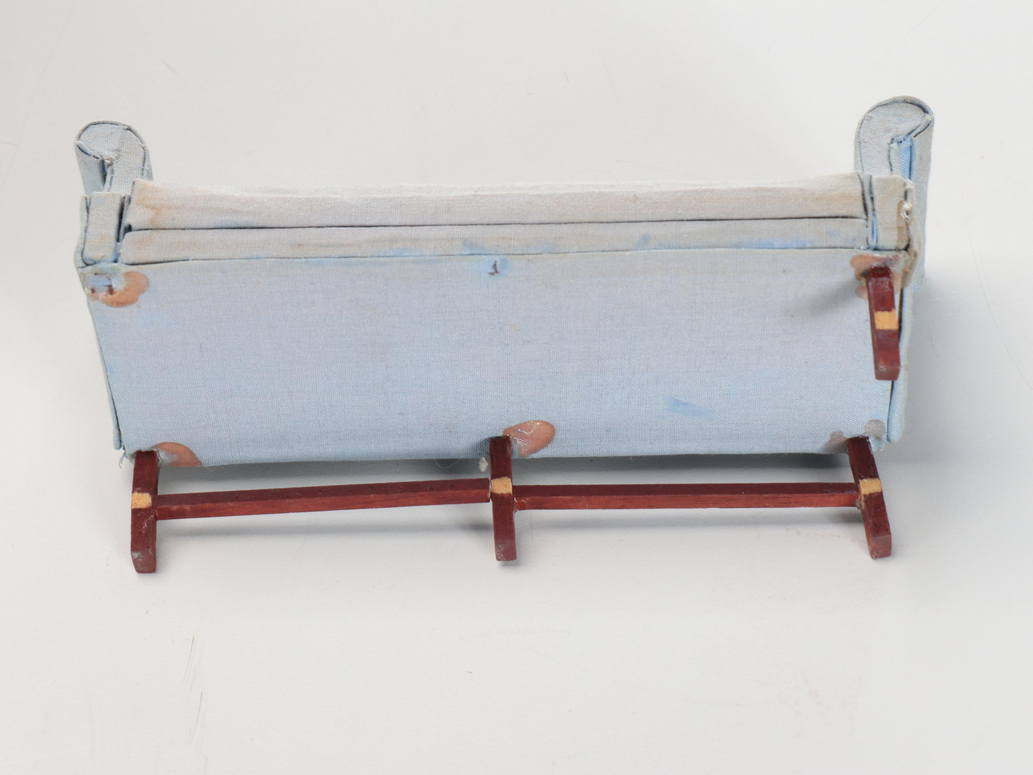 New England Style Furnished Miniature Cottage