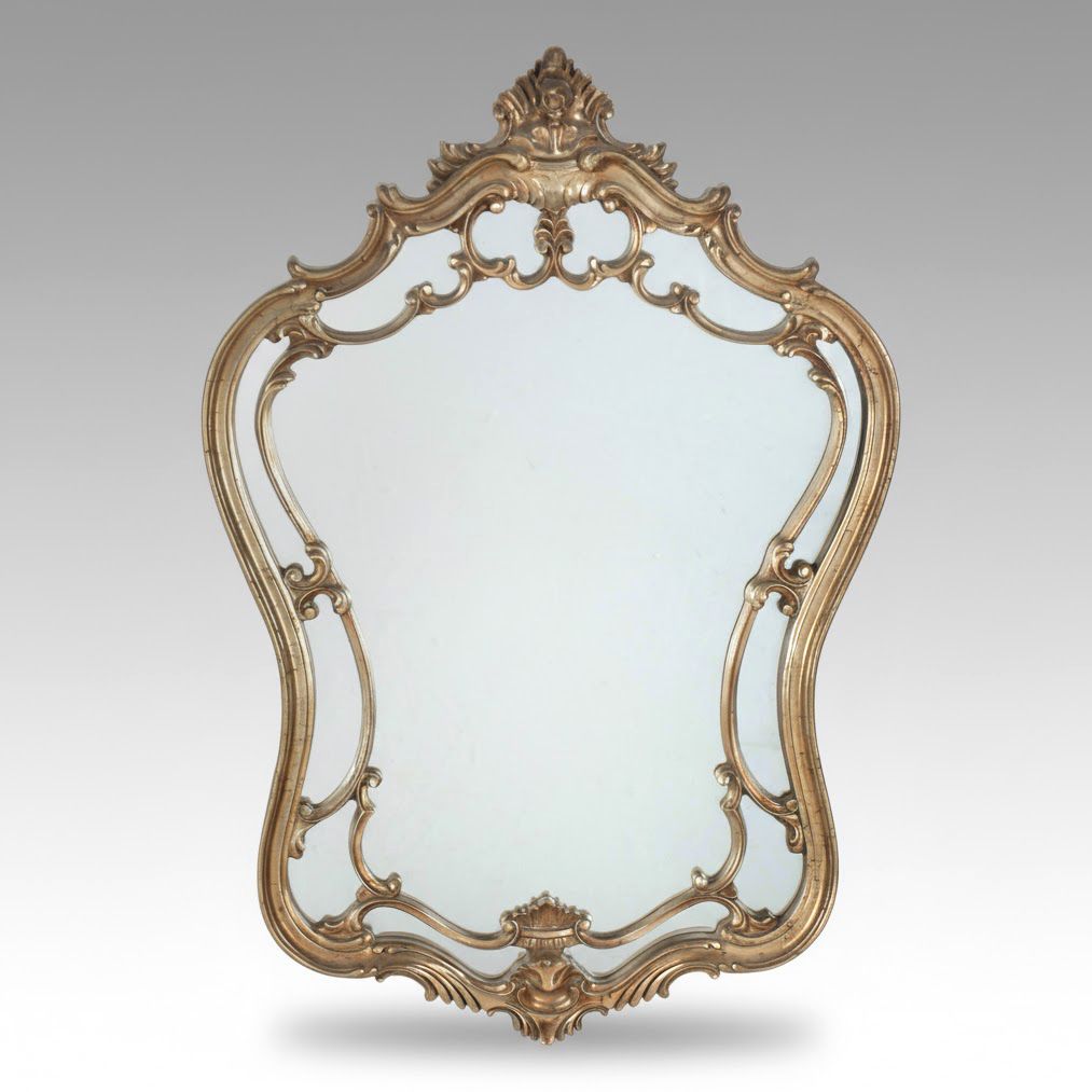Baroque Style Wood Wall Mirror