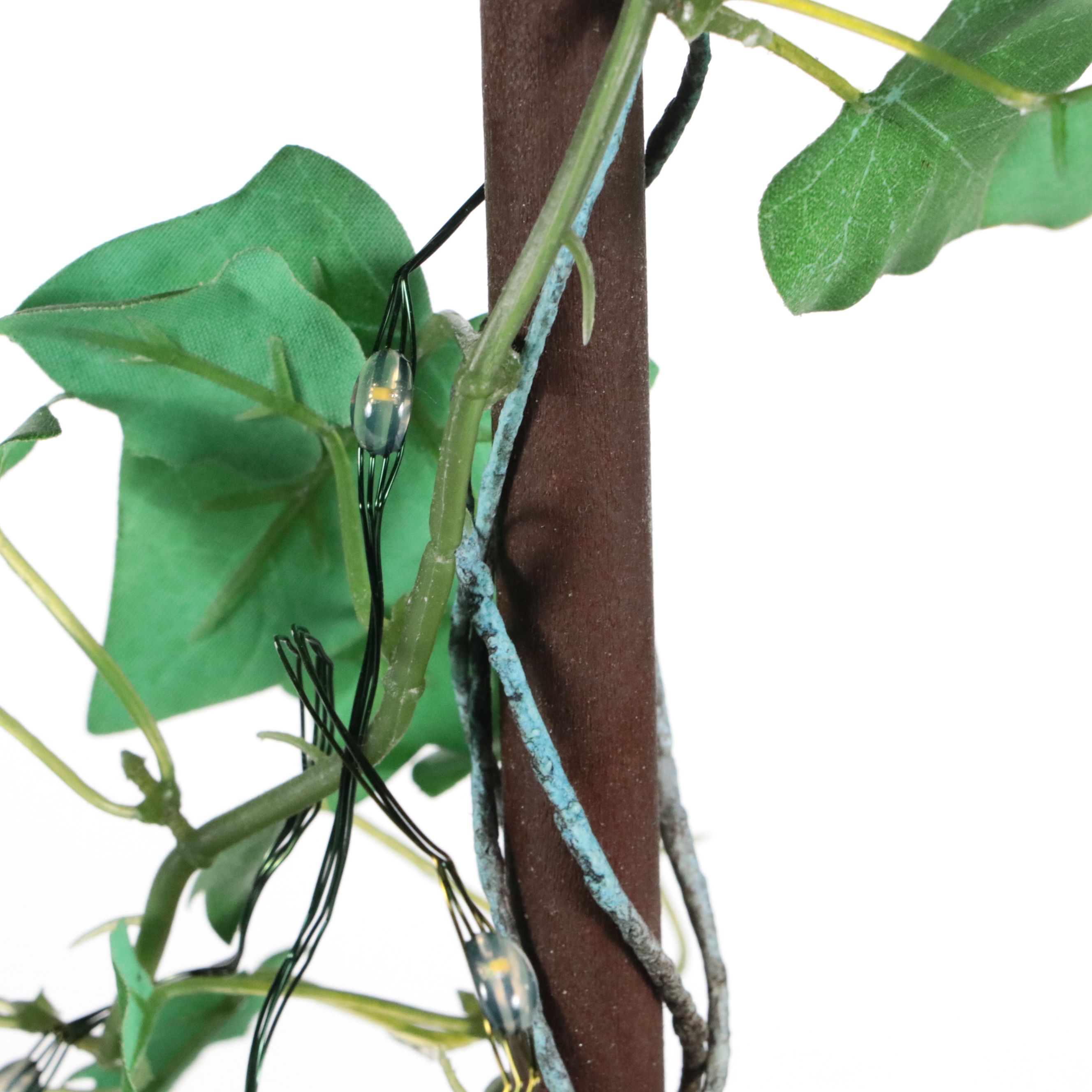 Pair of Artificial Ivy Topiaries in Andrea by Sadek Porcelain Planters