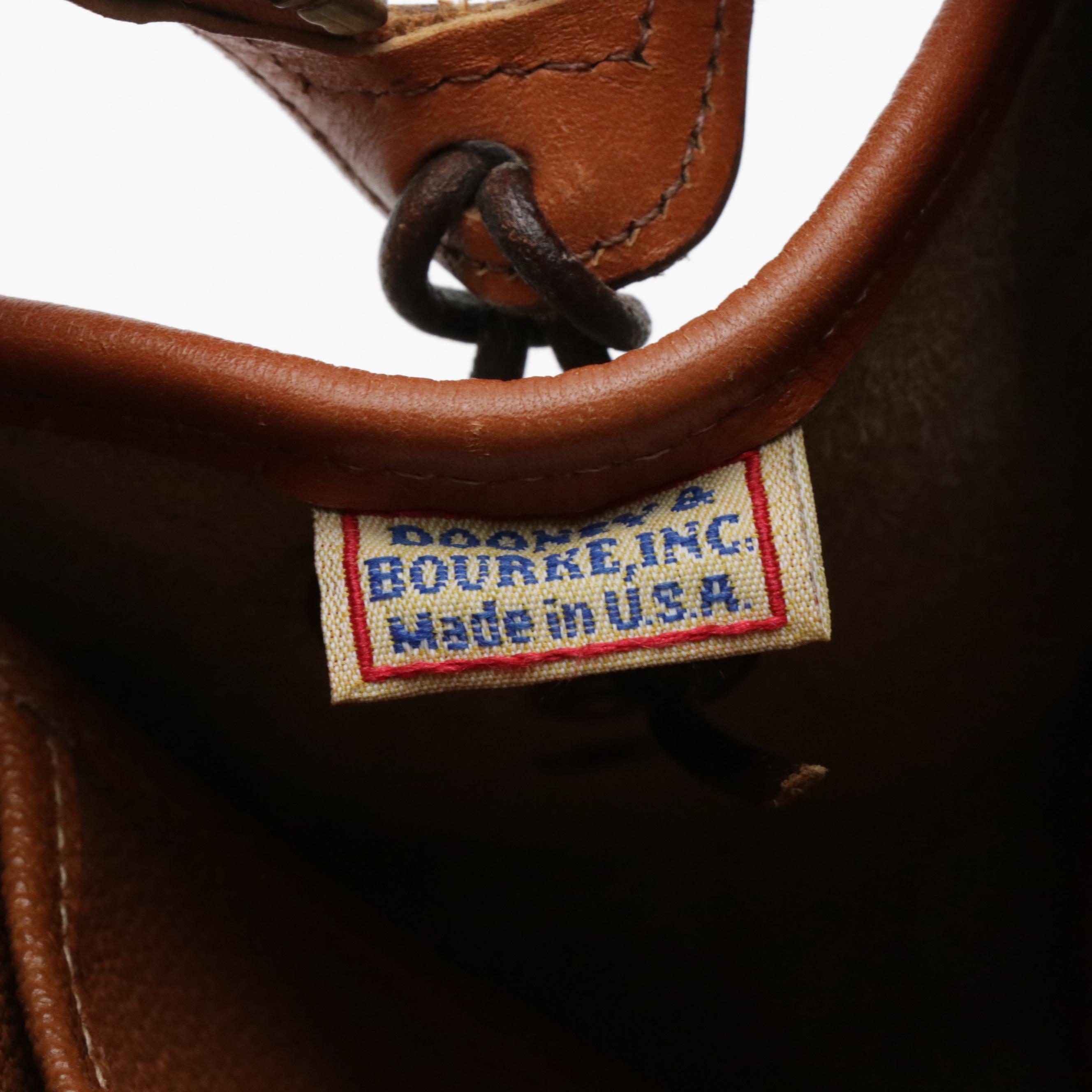 Dooney & Bourke AWL British Tan R03 Doctor Bag and R729 Taupe Satchel, USA