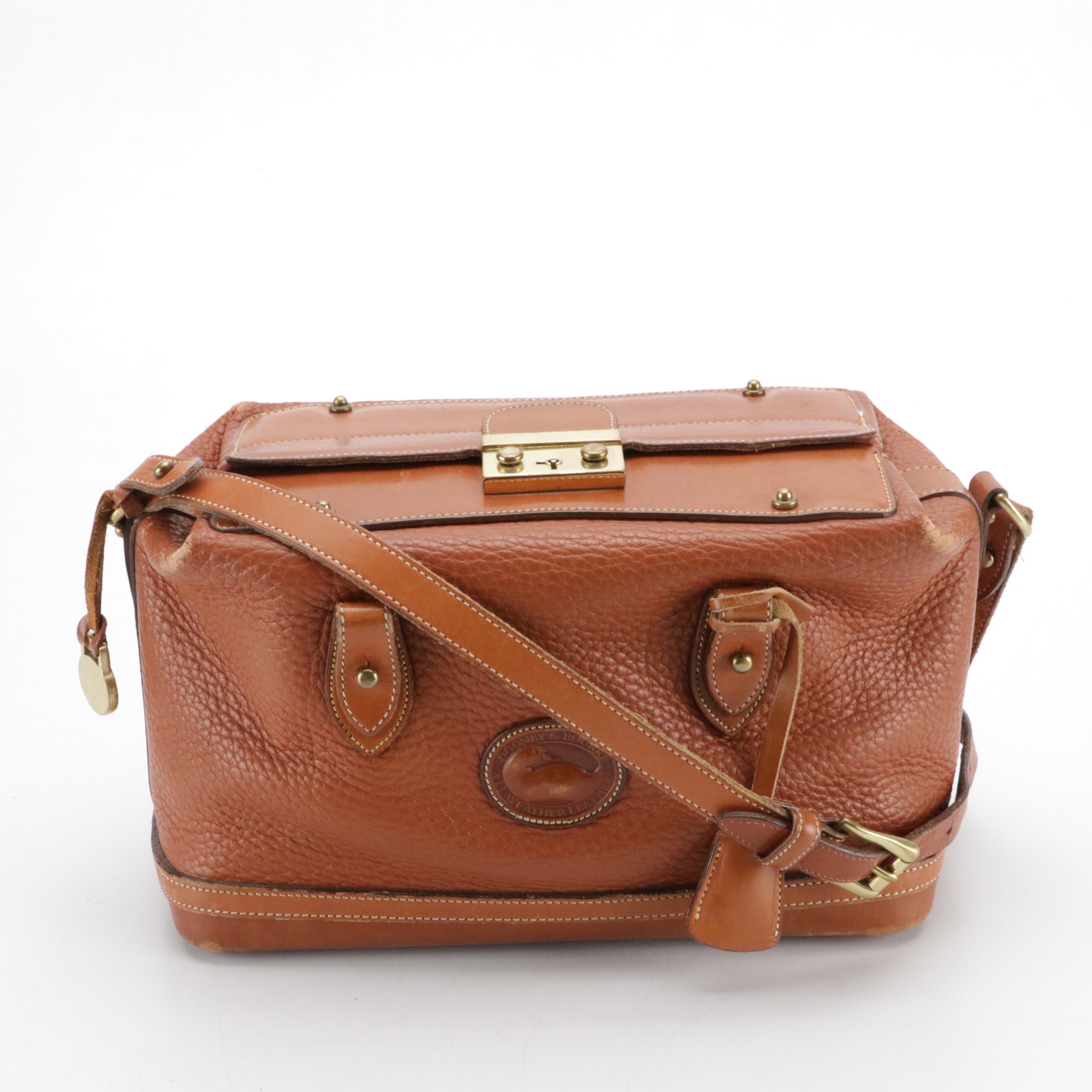 Dooney & Bourke AWL British Tan R03 Doctor Bag and R729 Taupe Satchel, USA