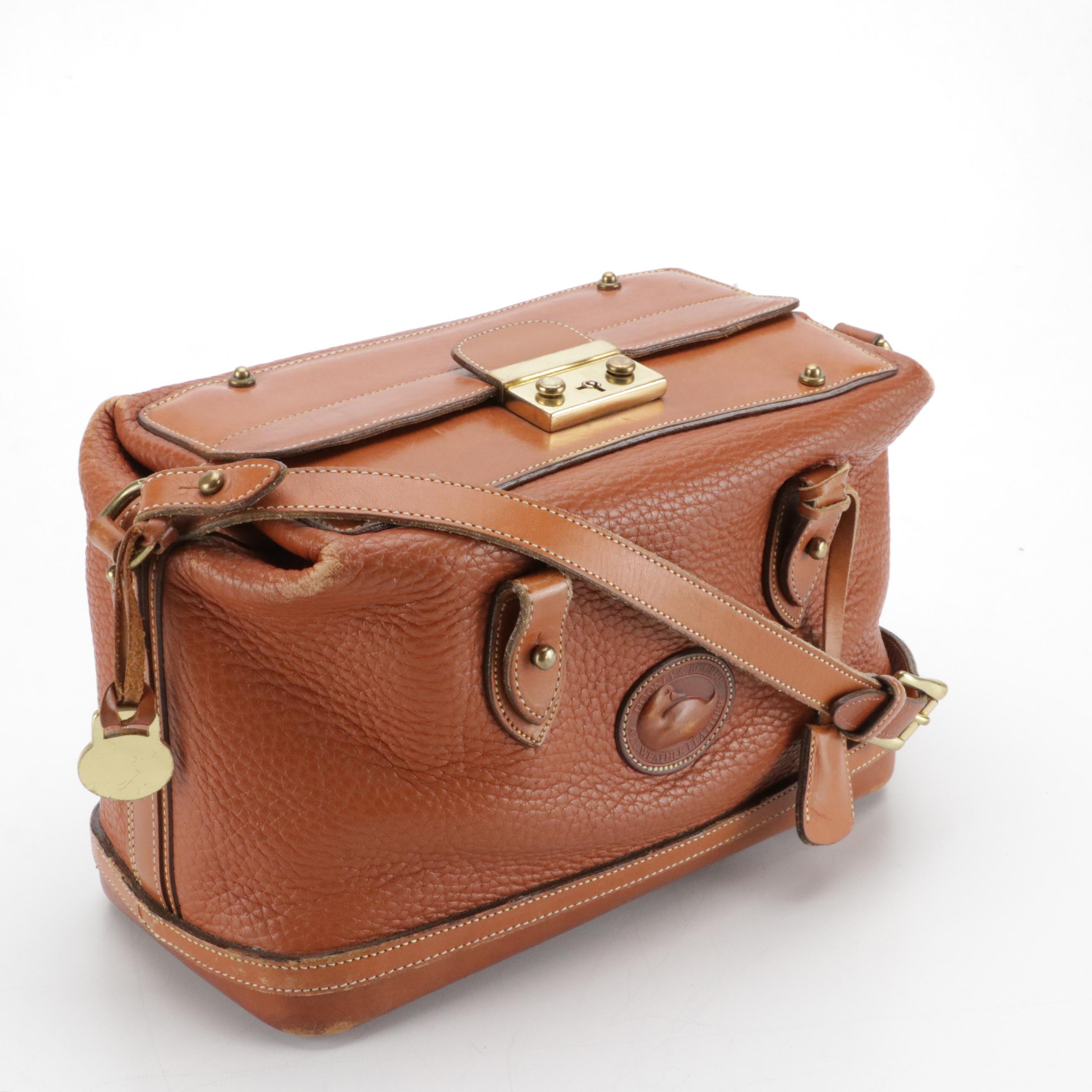 Dooney & Bourke AWL British Tan R03 Doctor Bag and R729 Taupe Satchel, USA