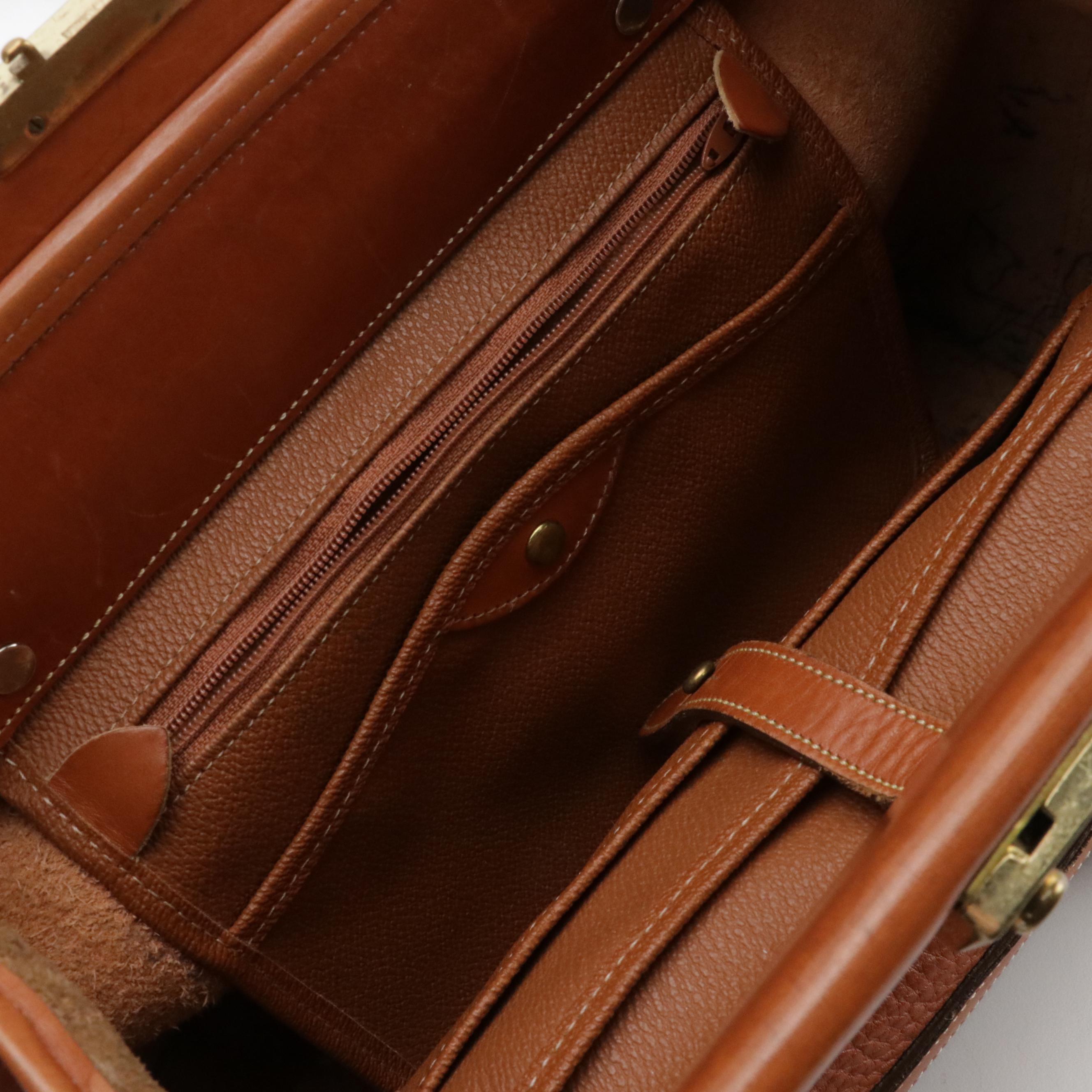 Dooney & Bourke AWL British Tan R03 Doctor Bag and R729 Taupe Satchel, USA