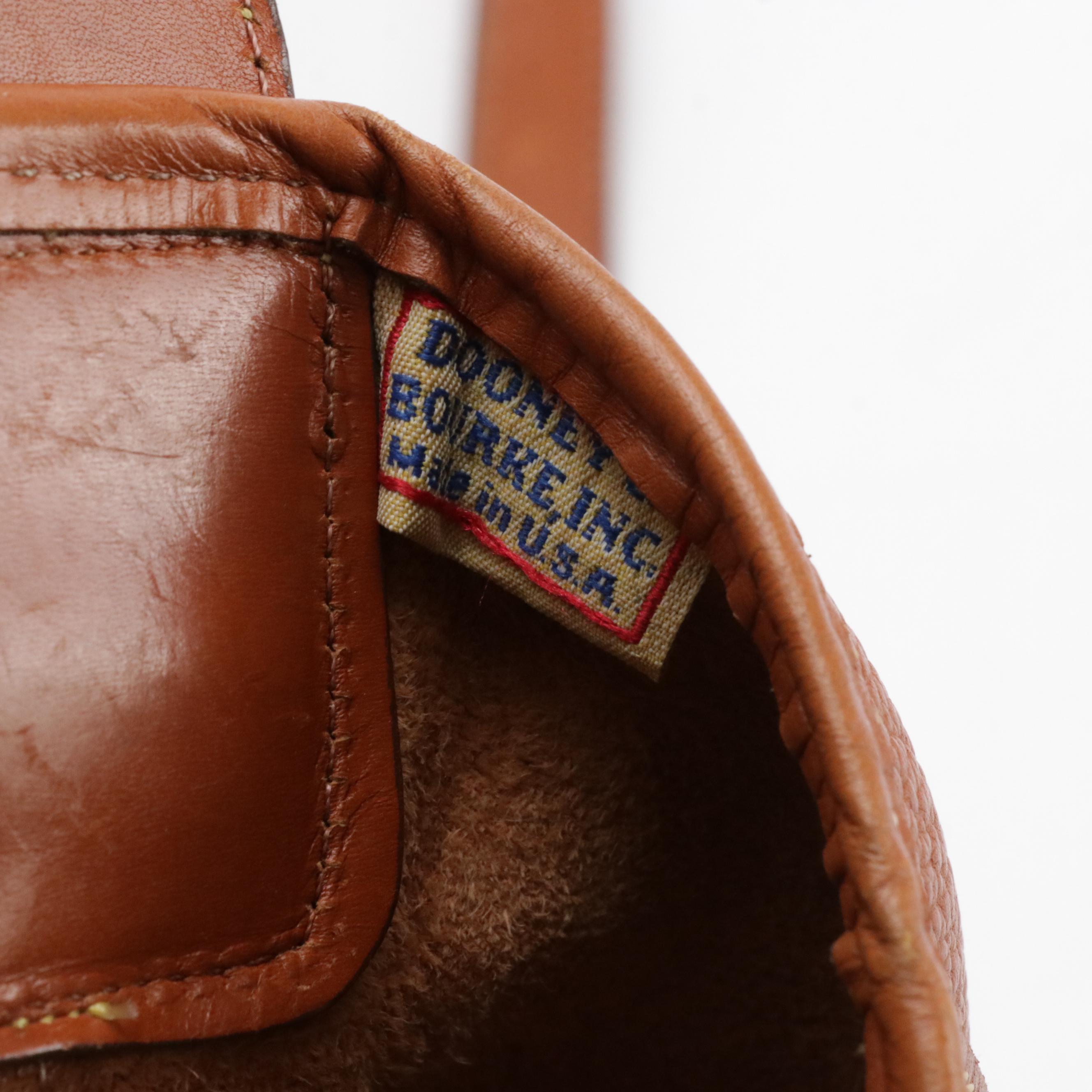 Dooney & Bourke AWL British Tan R03 Doctor Bag and R729 Taupe Satchel, USA