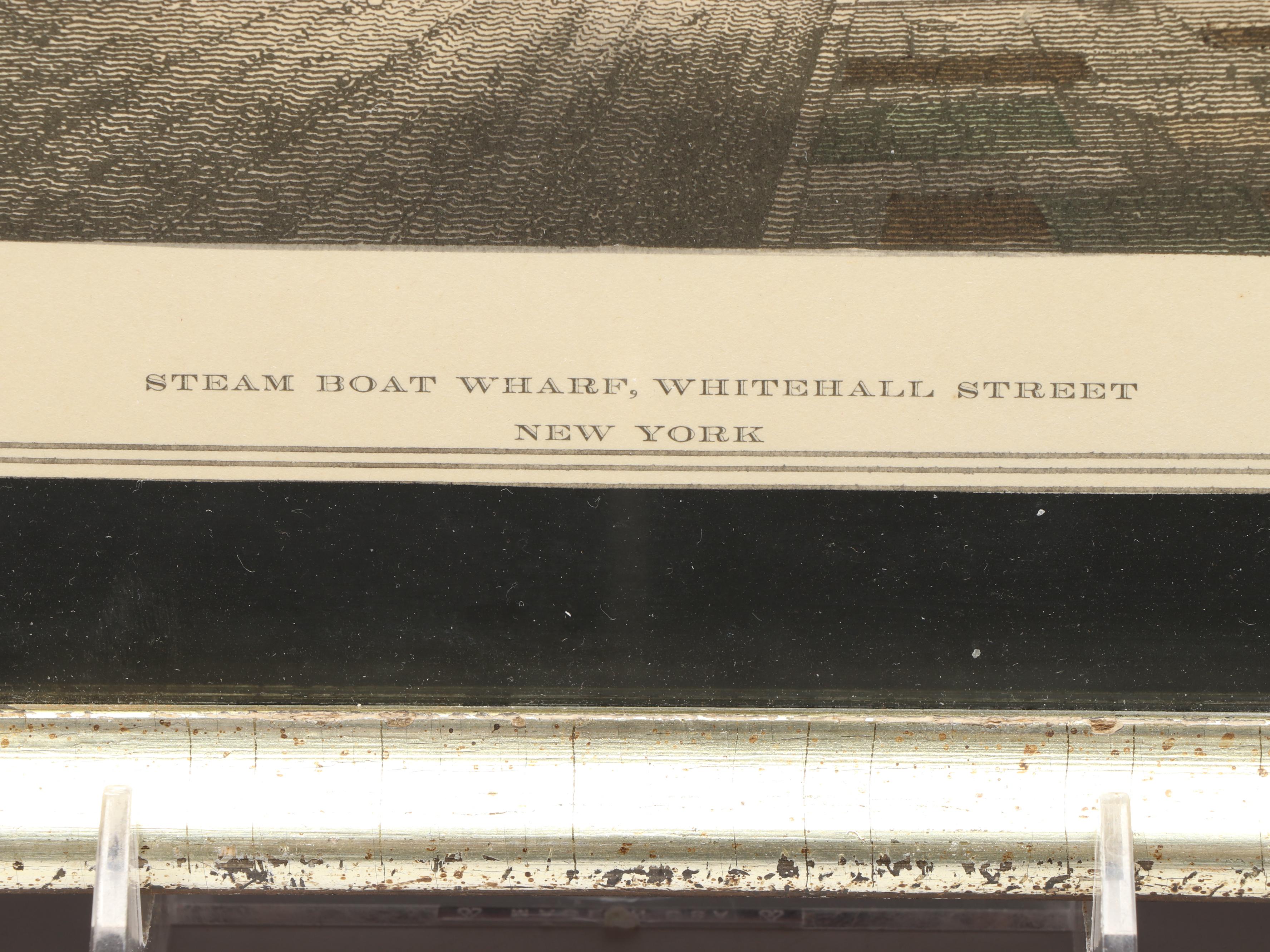 Pair of Hand-Colored Engravings Featuring Historic New York Sites, Mid-19th C.