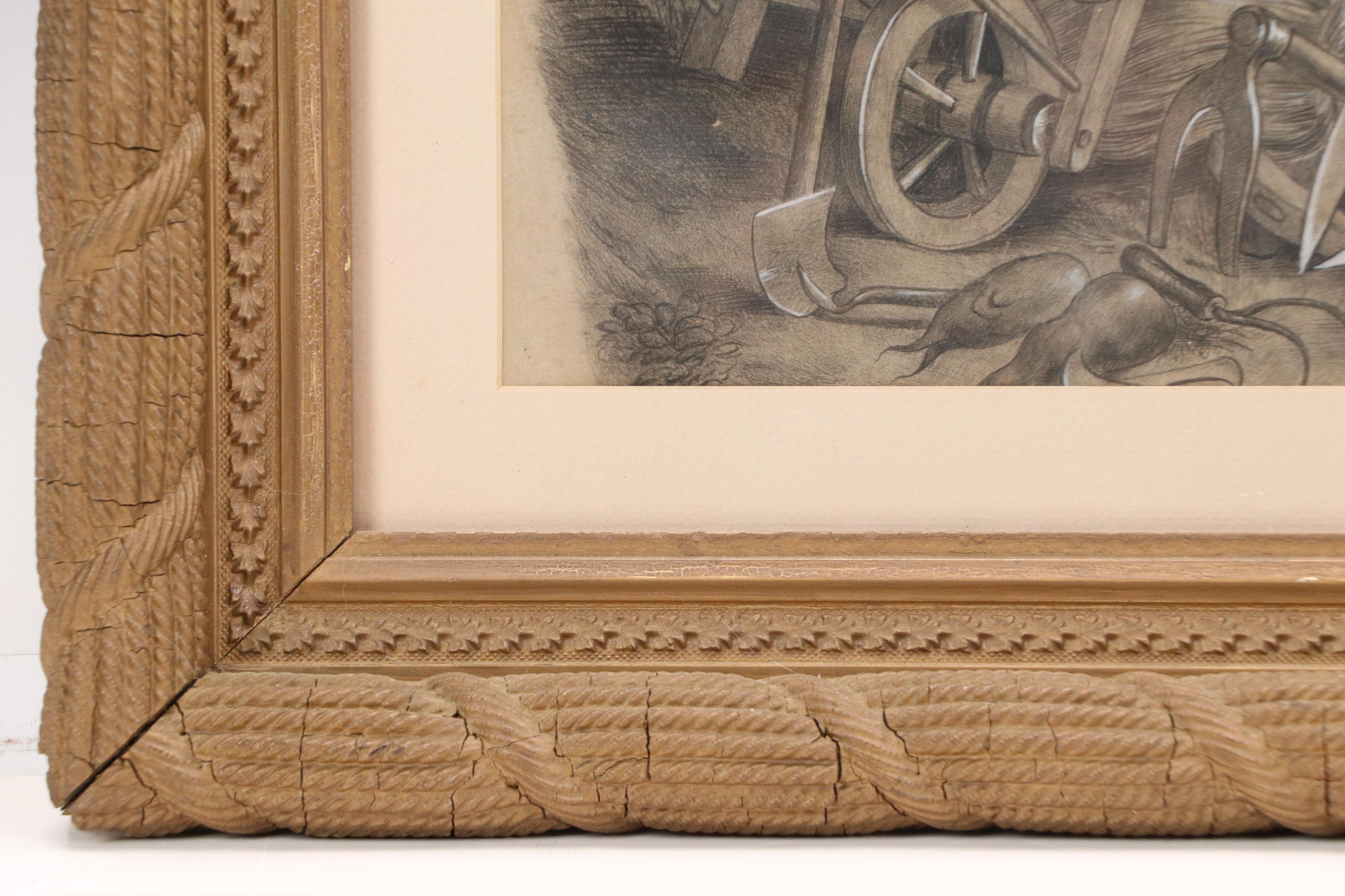 French School Drawing After Victor Vincent Adam "Trophées Agriculture"