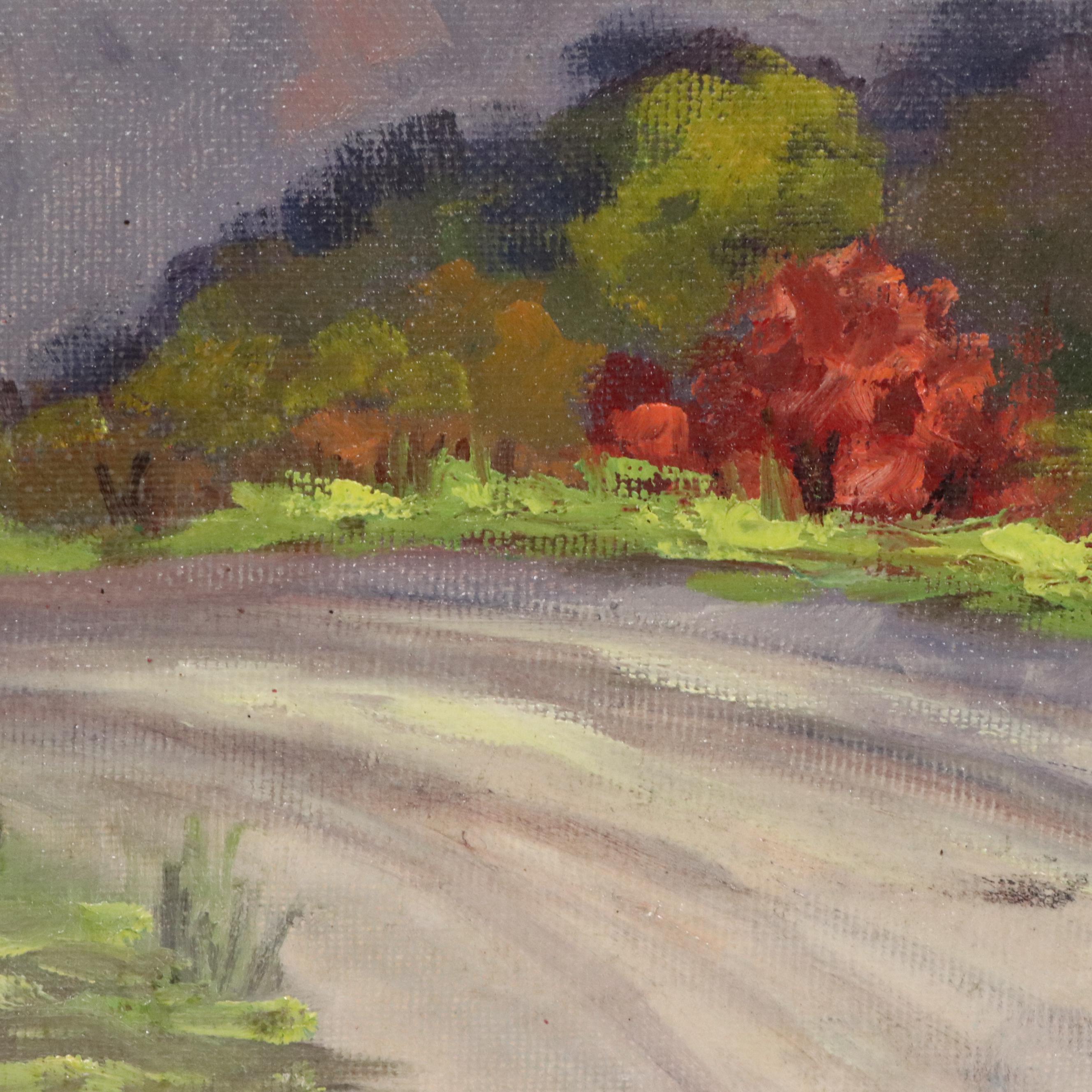 Claude Curry Bohm Oil Painting "October in the Smokies," Late 20th Century