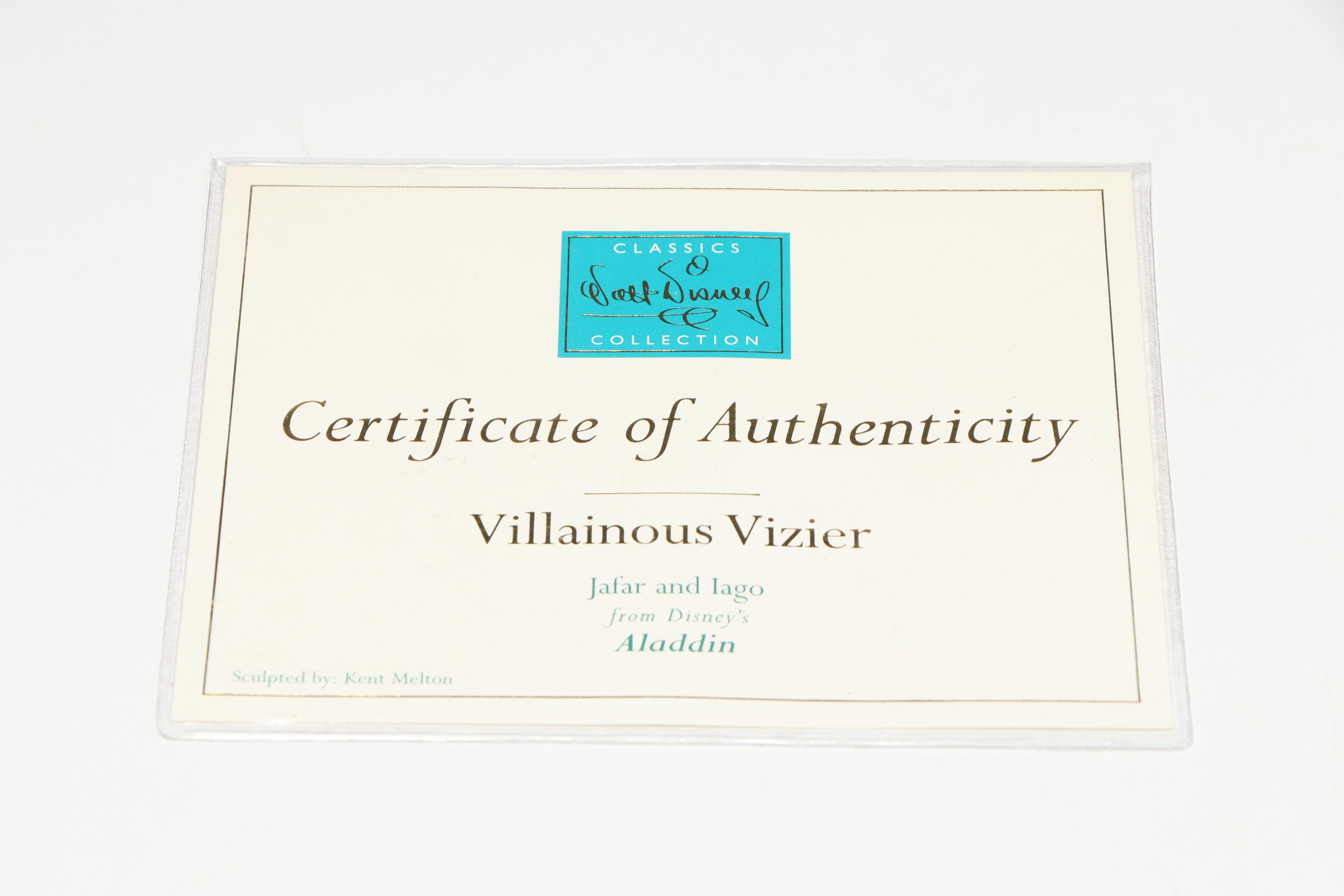 Disney Aladdin "Villainous Vizier" Limited Edition Porcelain Figurine, 2006