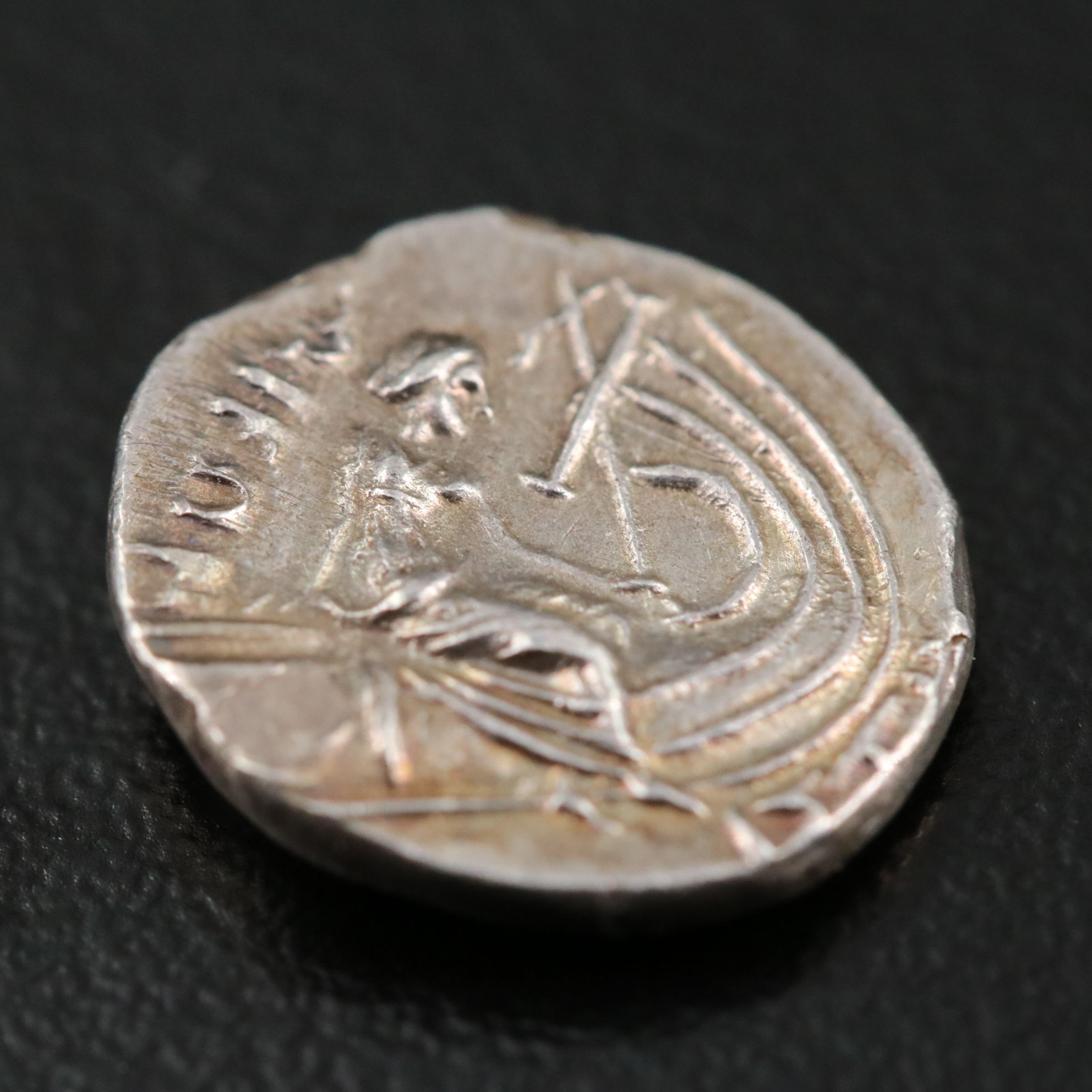 Ancient Histiaia, Euboea AR Tetrobol Coin, ca. 350 B.C.