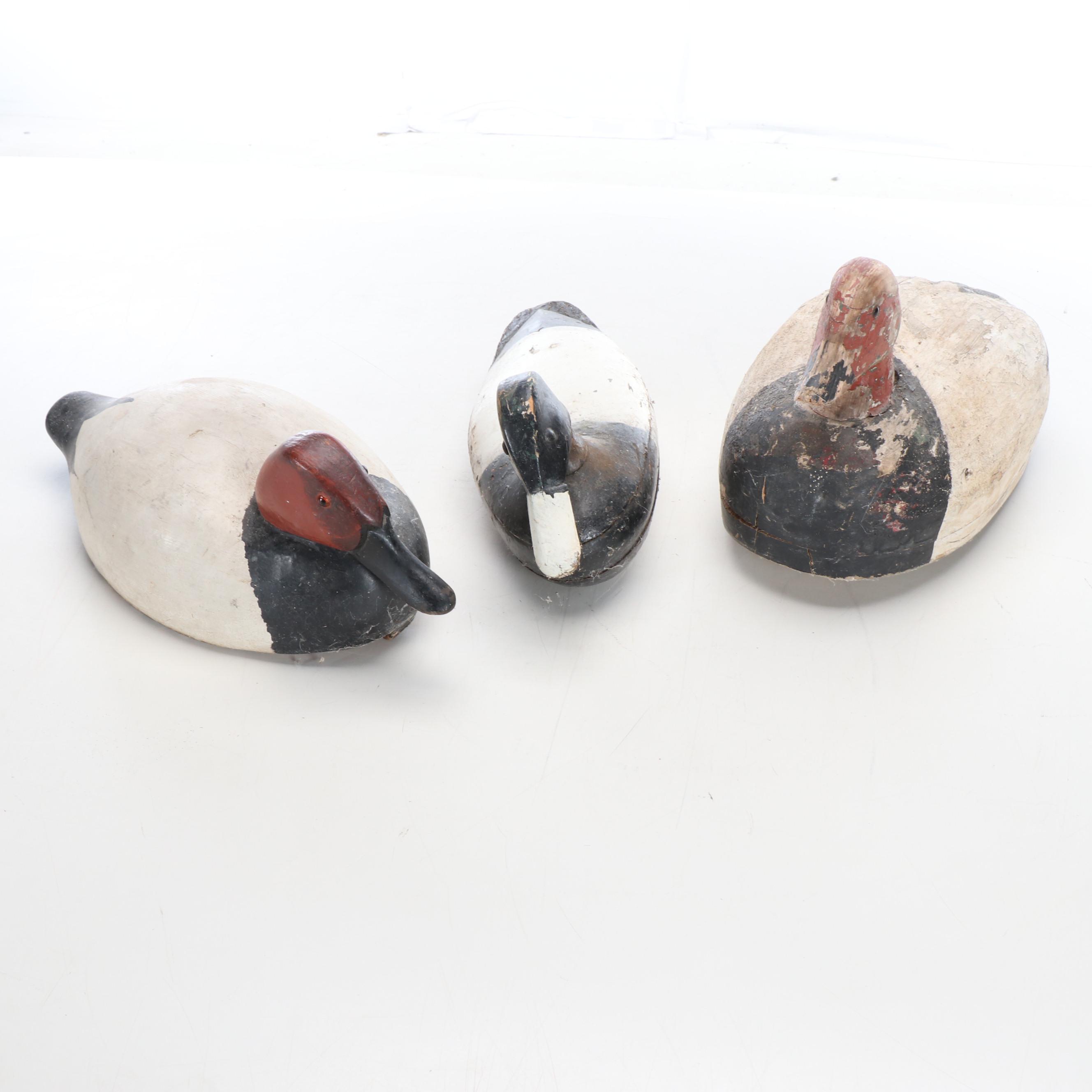 Rustic Handcrafted Wood Duck Decoys