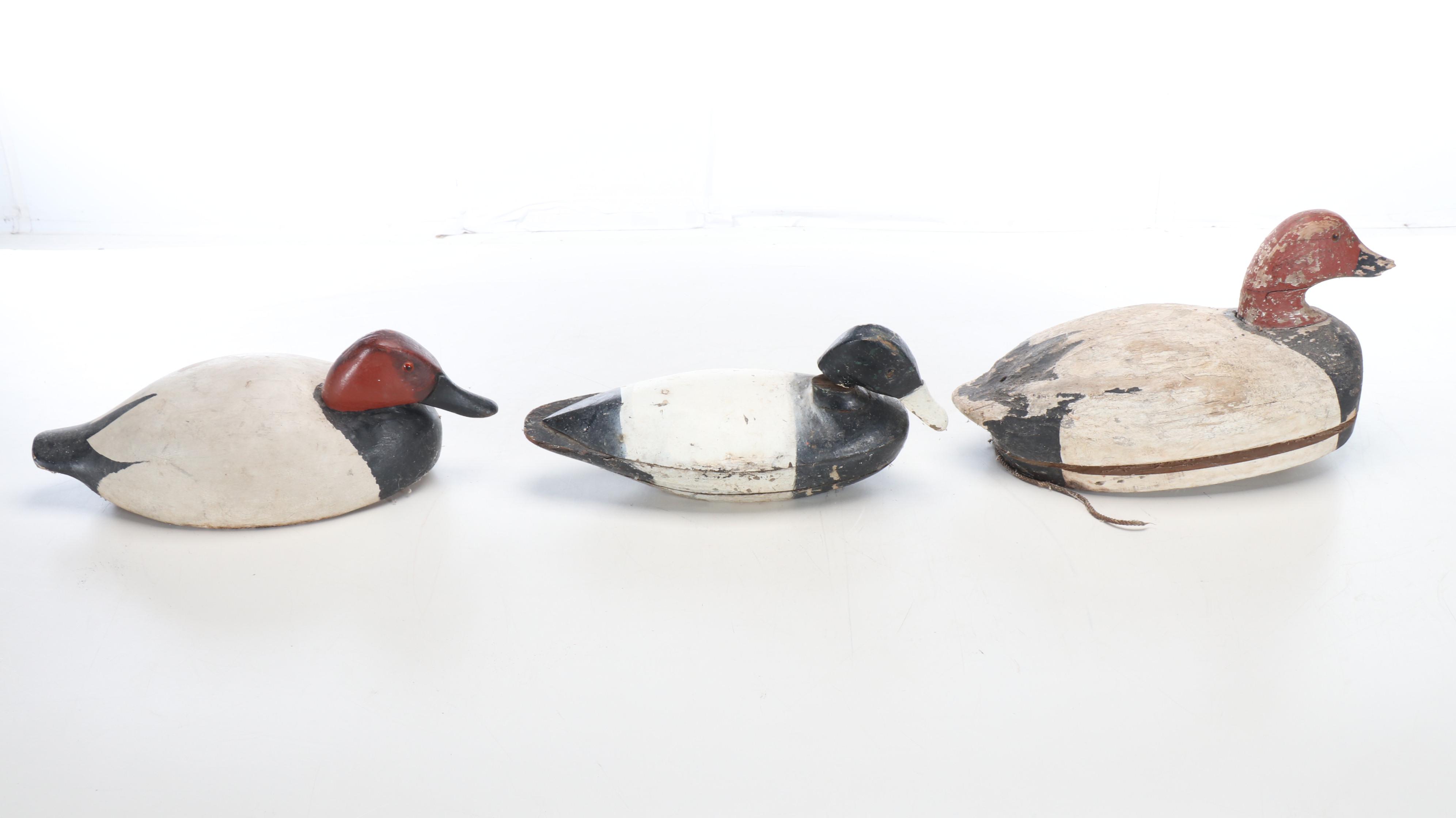 Rustic Handcrafted Wood Duck Decoys