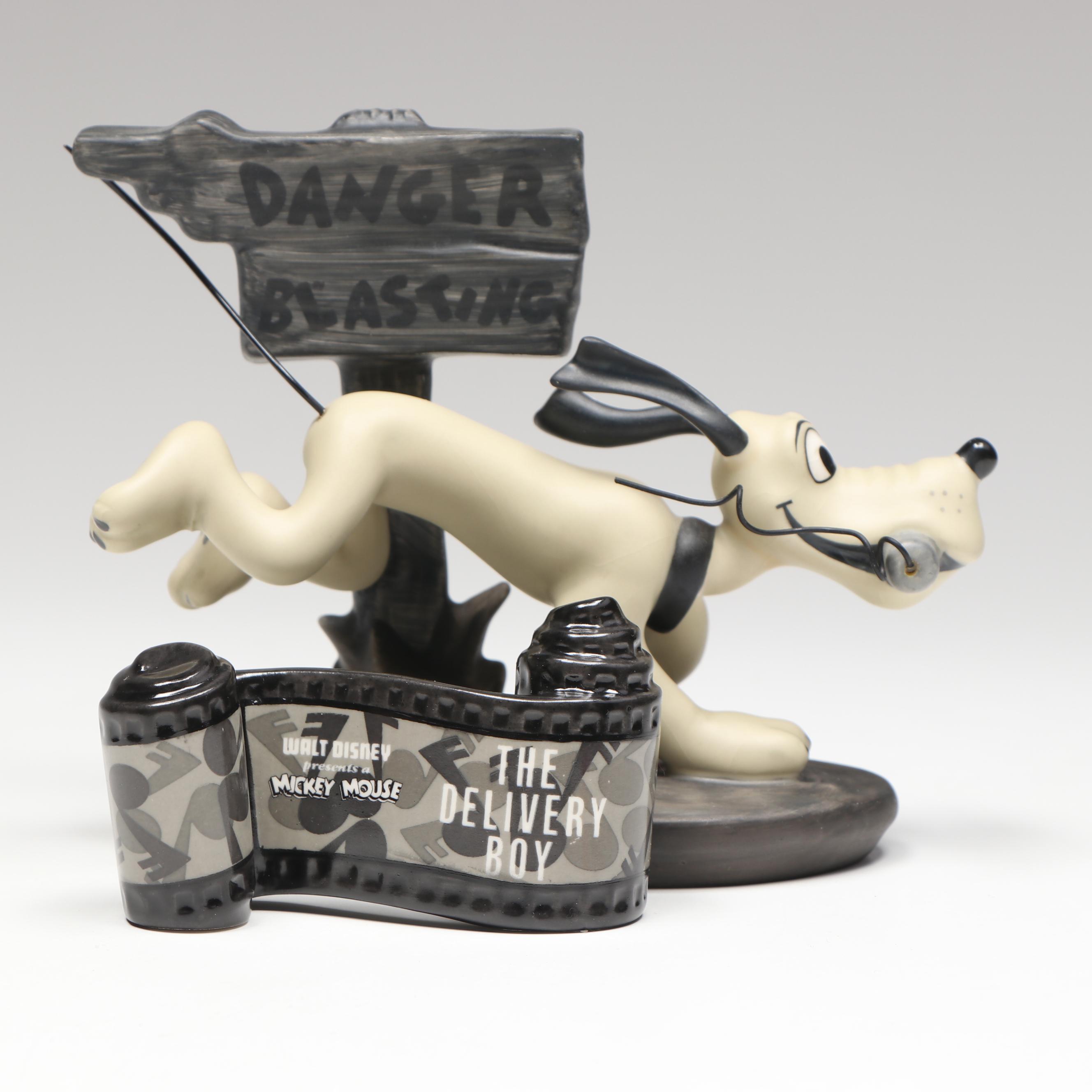 Dinsey The Delivery Boy "Dynamite Dog" Porcelain Figurine, 1993-1997