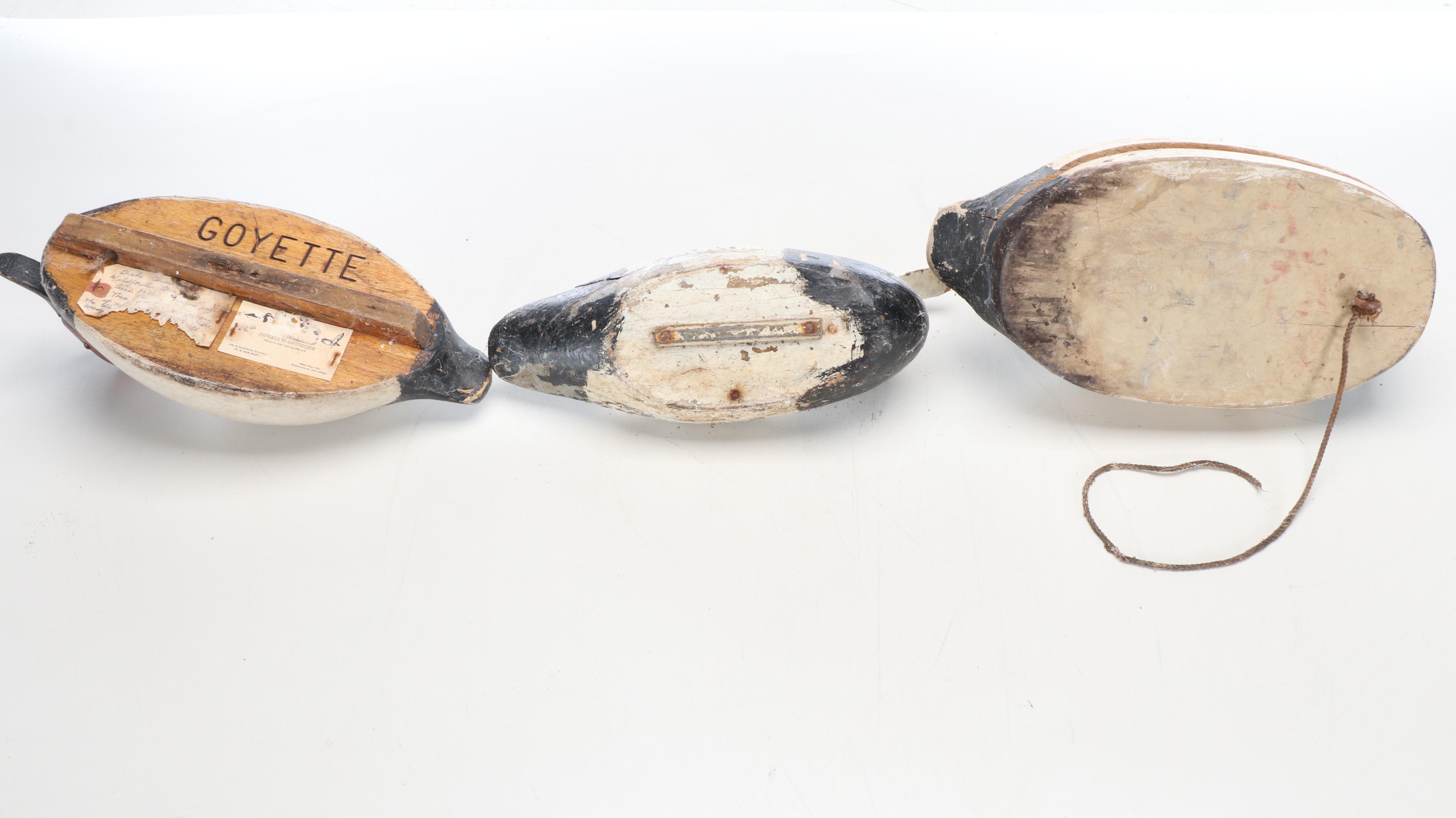 Rustic Handcrafted Wood Duck Decoys