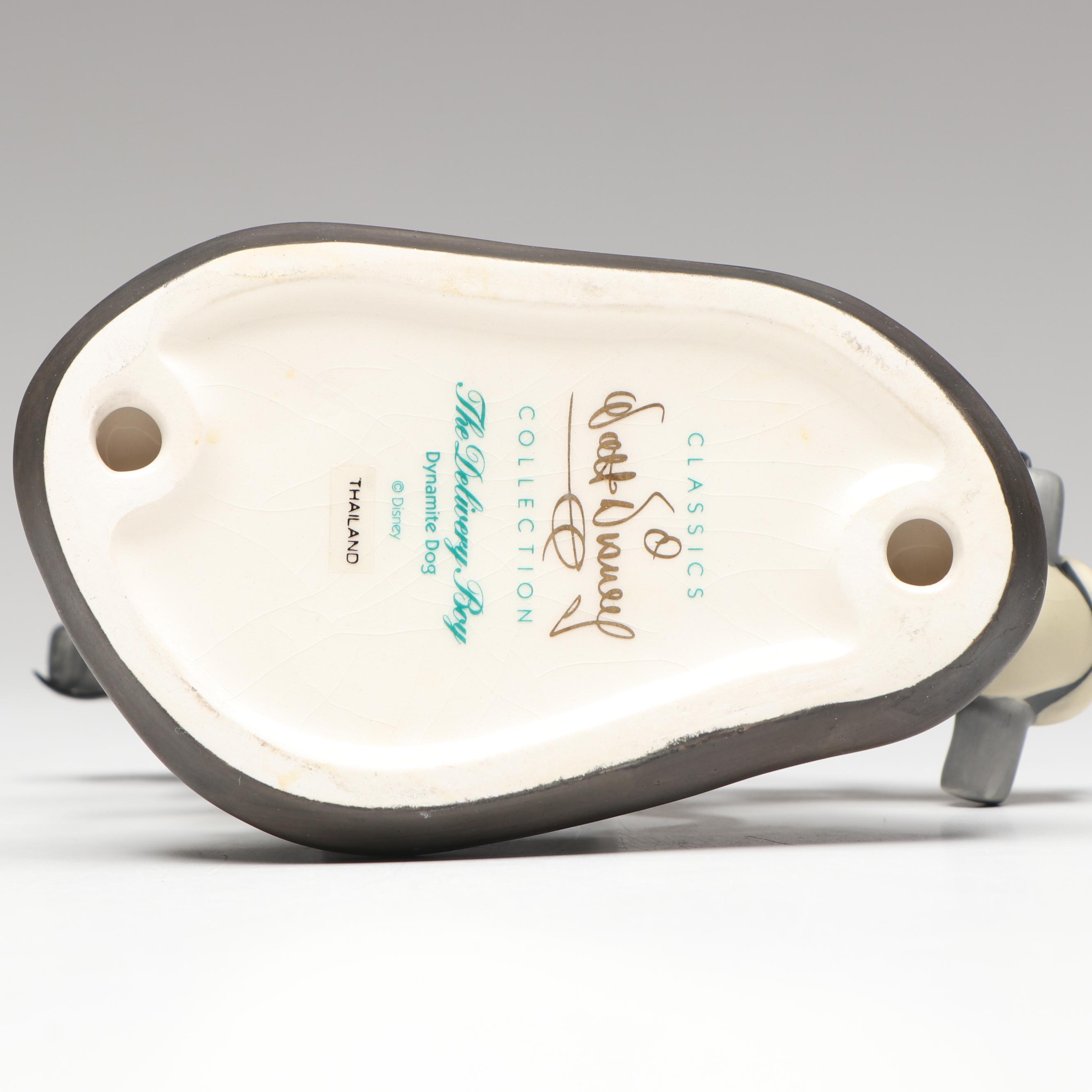 Dinsey The Delivery Boy "Dynamite Dog" Porcelain Figurine, 1993-1997