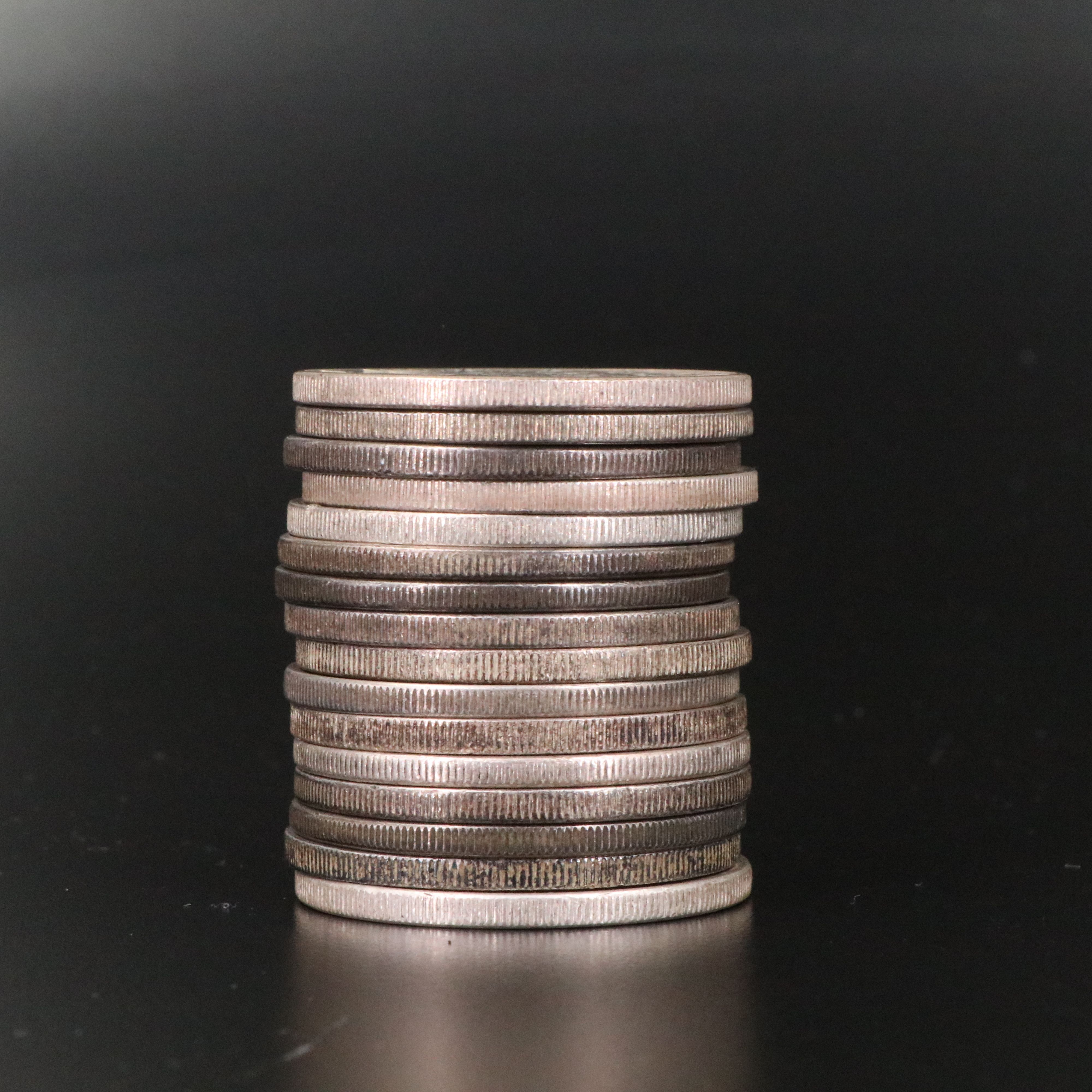 Sixteen Peace Silver Dollars, 1922 to 1935