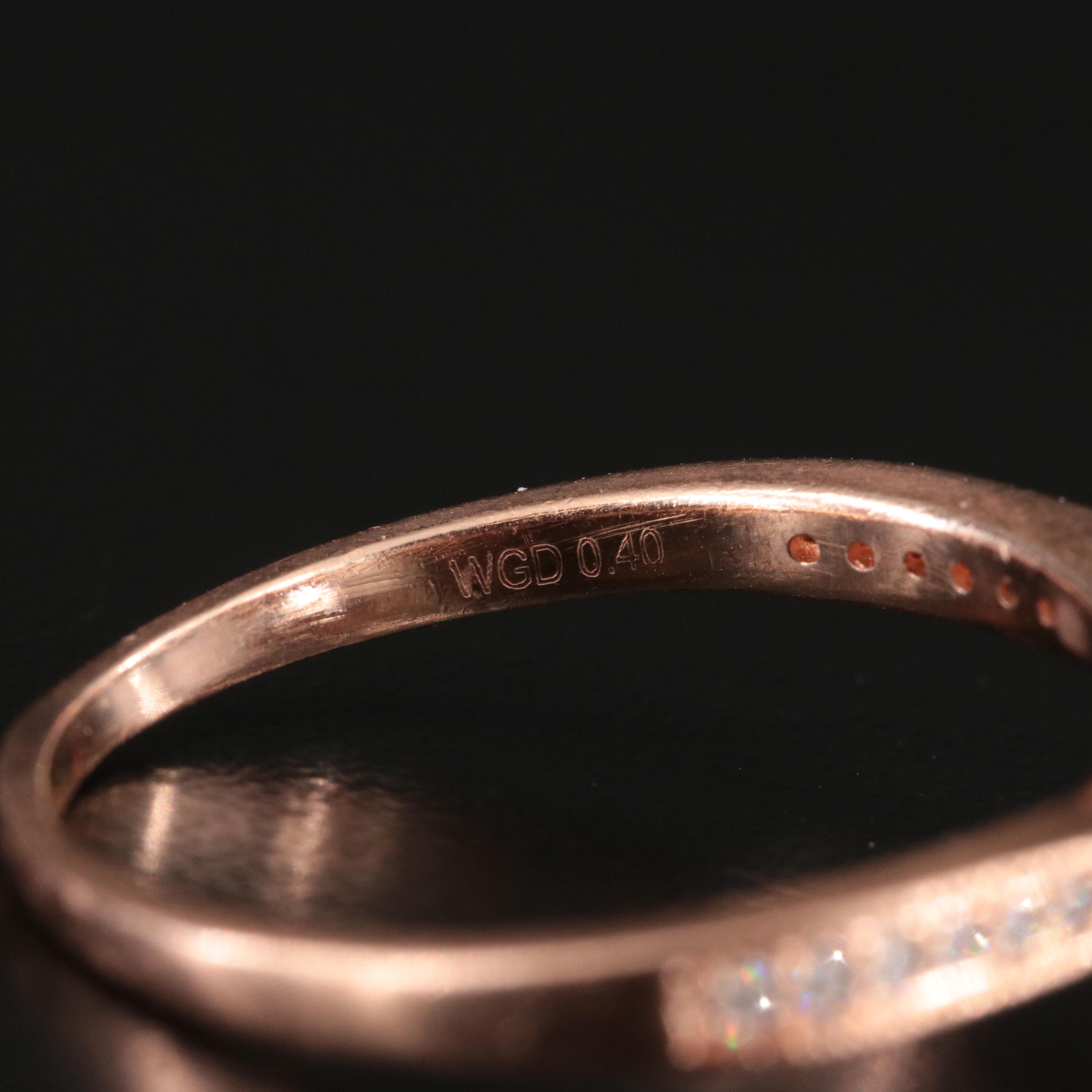 14K Rose Gold 0.45 CTW Diamond Ring