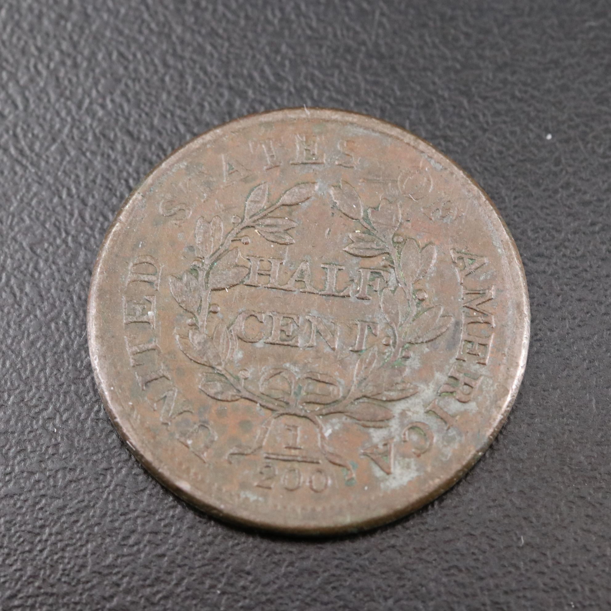 1804 Plain Four Stemless Draped Bust Half Cent