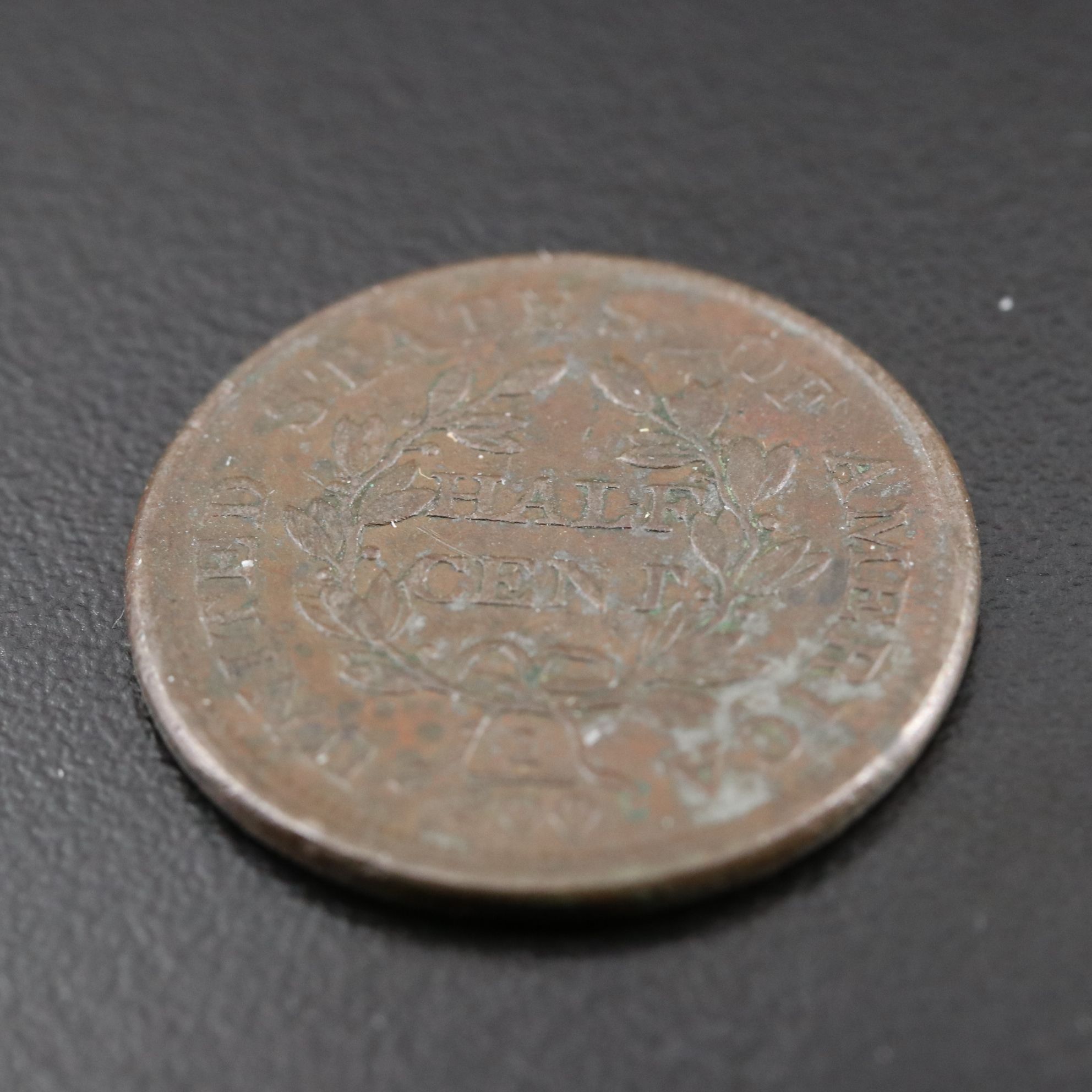 1804 Plain Four Stemless Draped Bust Half Cent