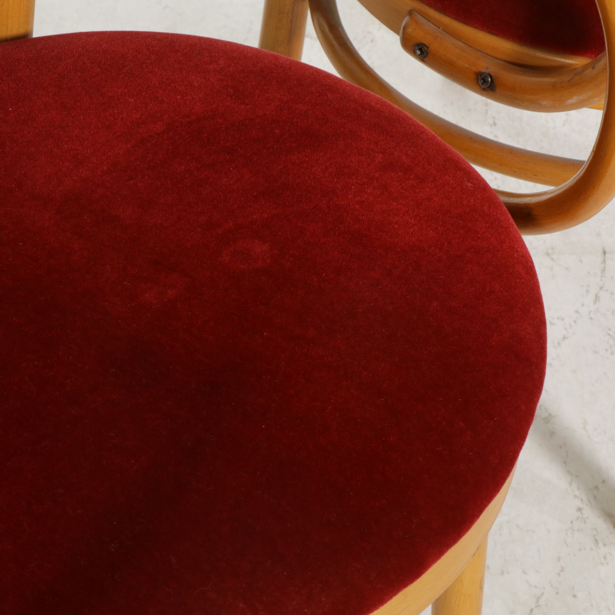 Six Thonet Style B9 Bentwood Armchairs, Late 20th Century