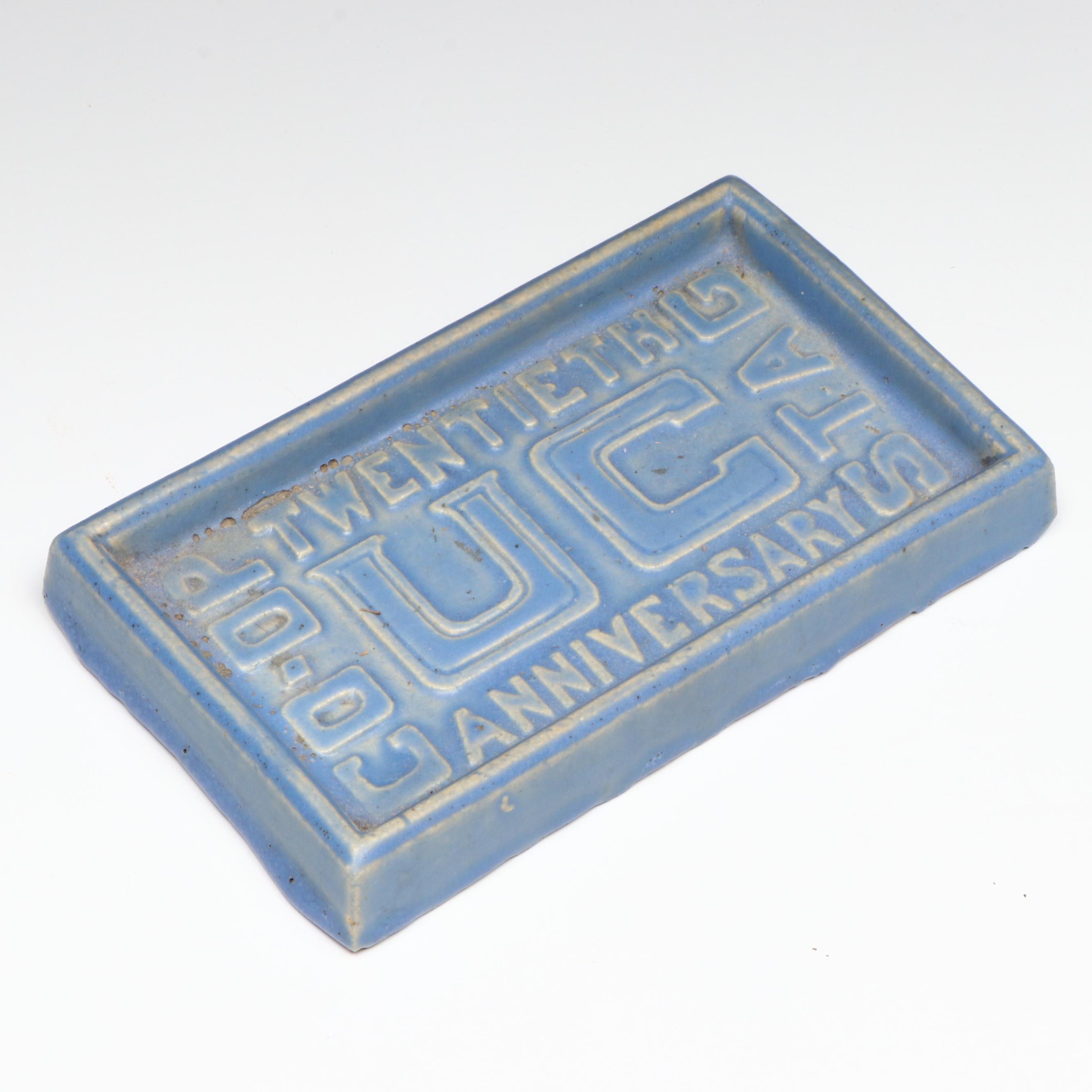 Rookwood Pottery for Cincinnati University 20th Anniversary Tile and More