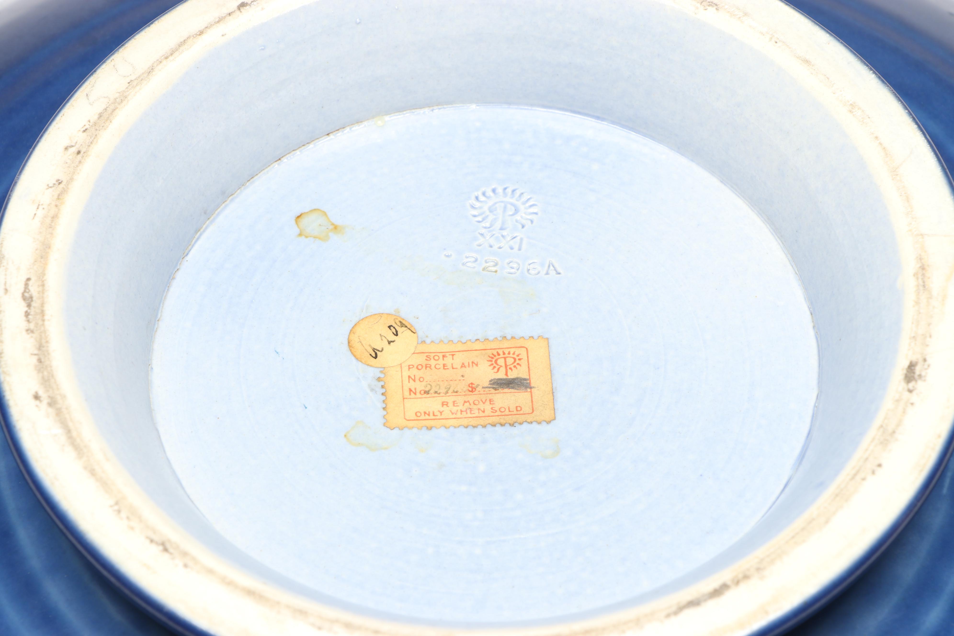 Rookwood Pottery Blue Console Bowl, 1921