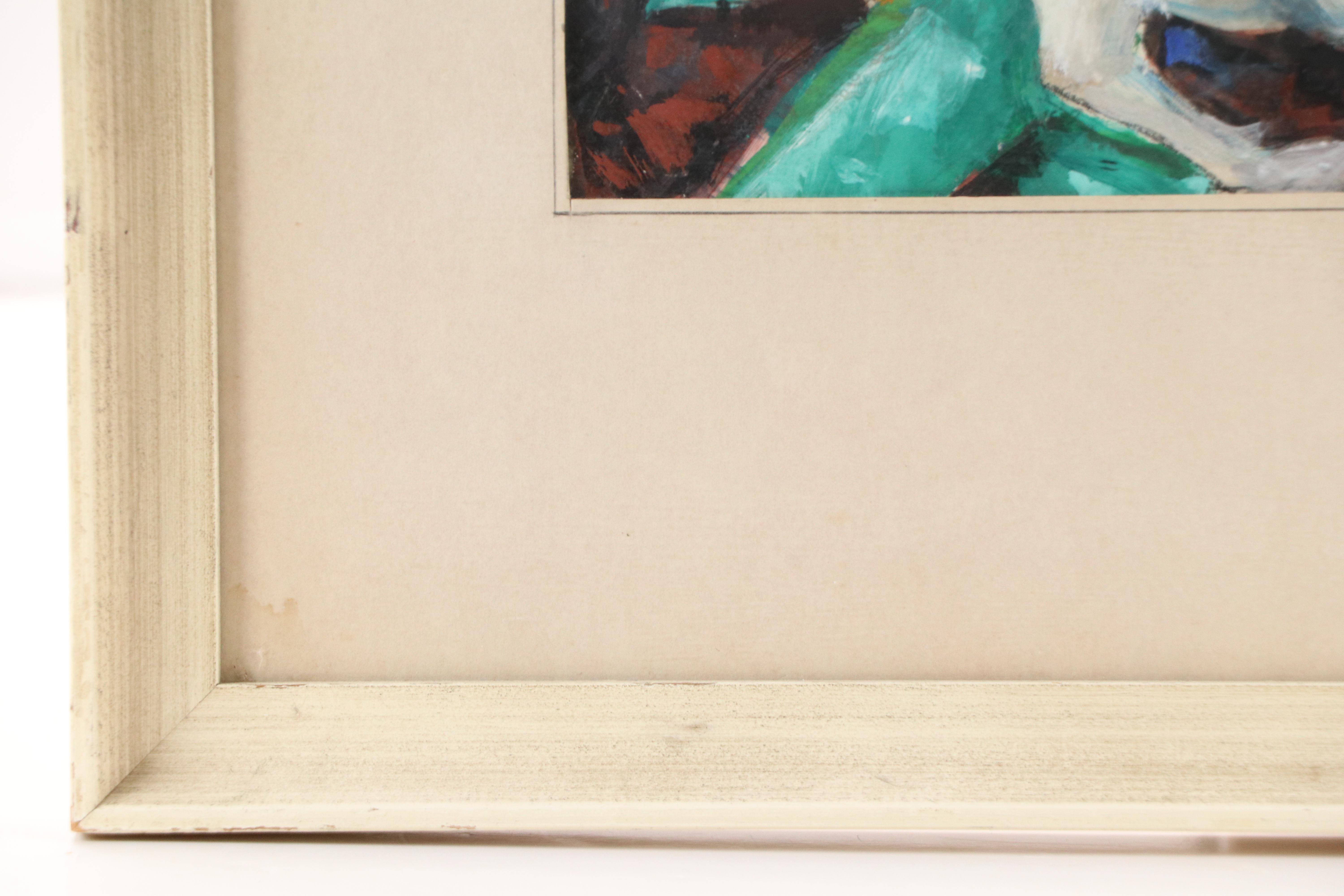 Glen Tracy Gouache Painting of Circus Scene with Horse, 1950