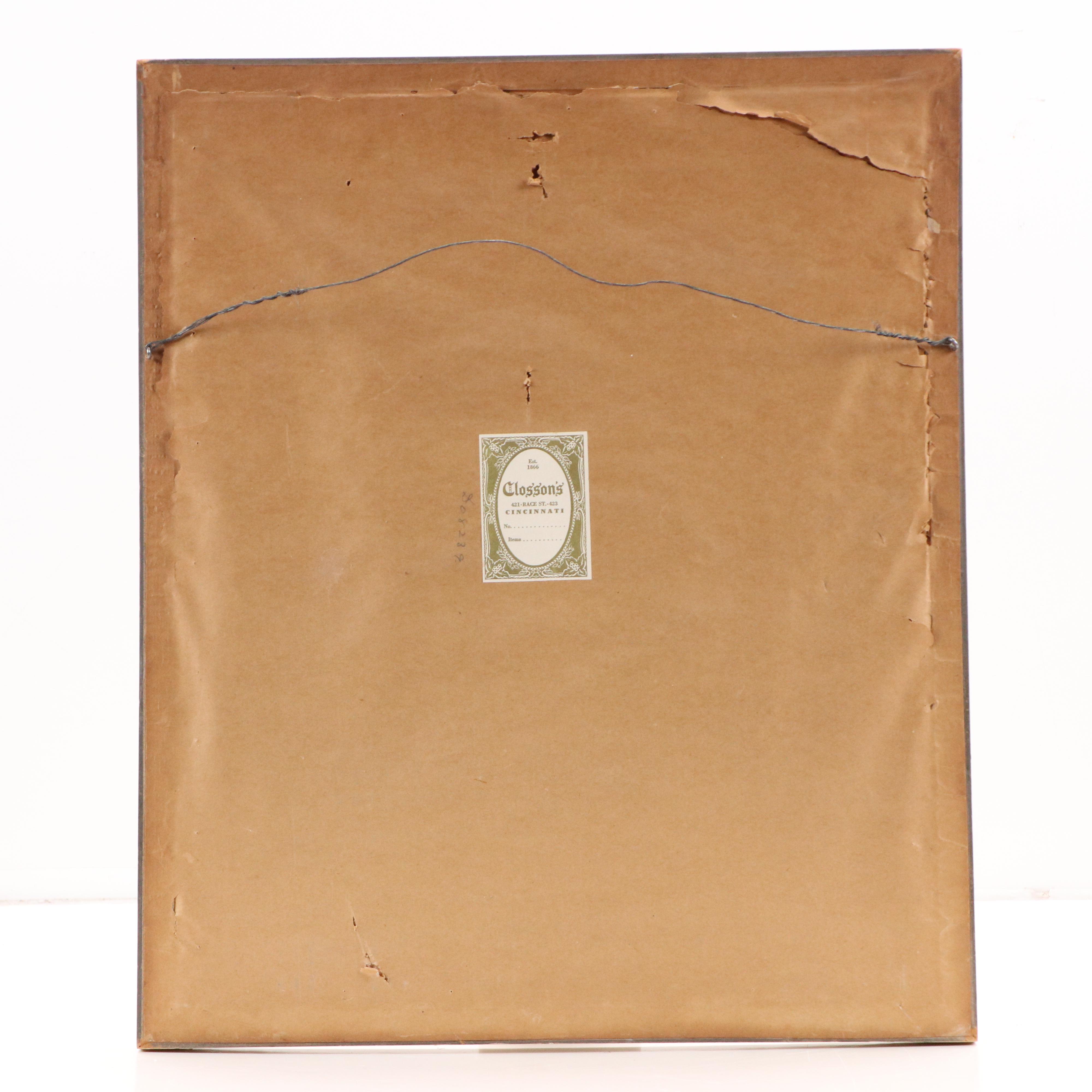 Glen Tracy Gouache Painting of Circus Scene with Horse, 1950