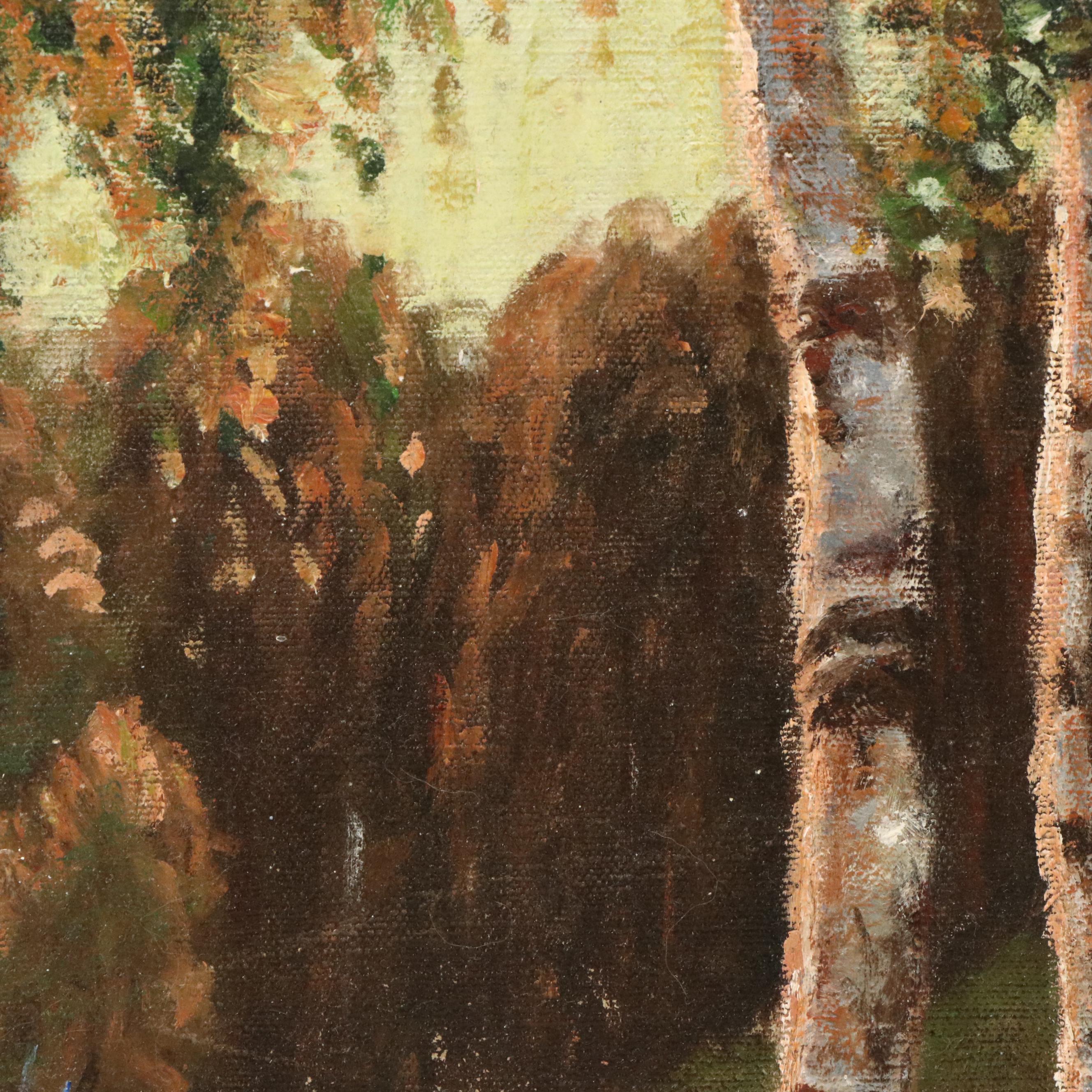 Adolph Robert Shulz Oil Landscape Painting, Circa 1971