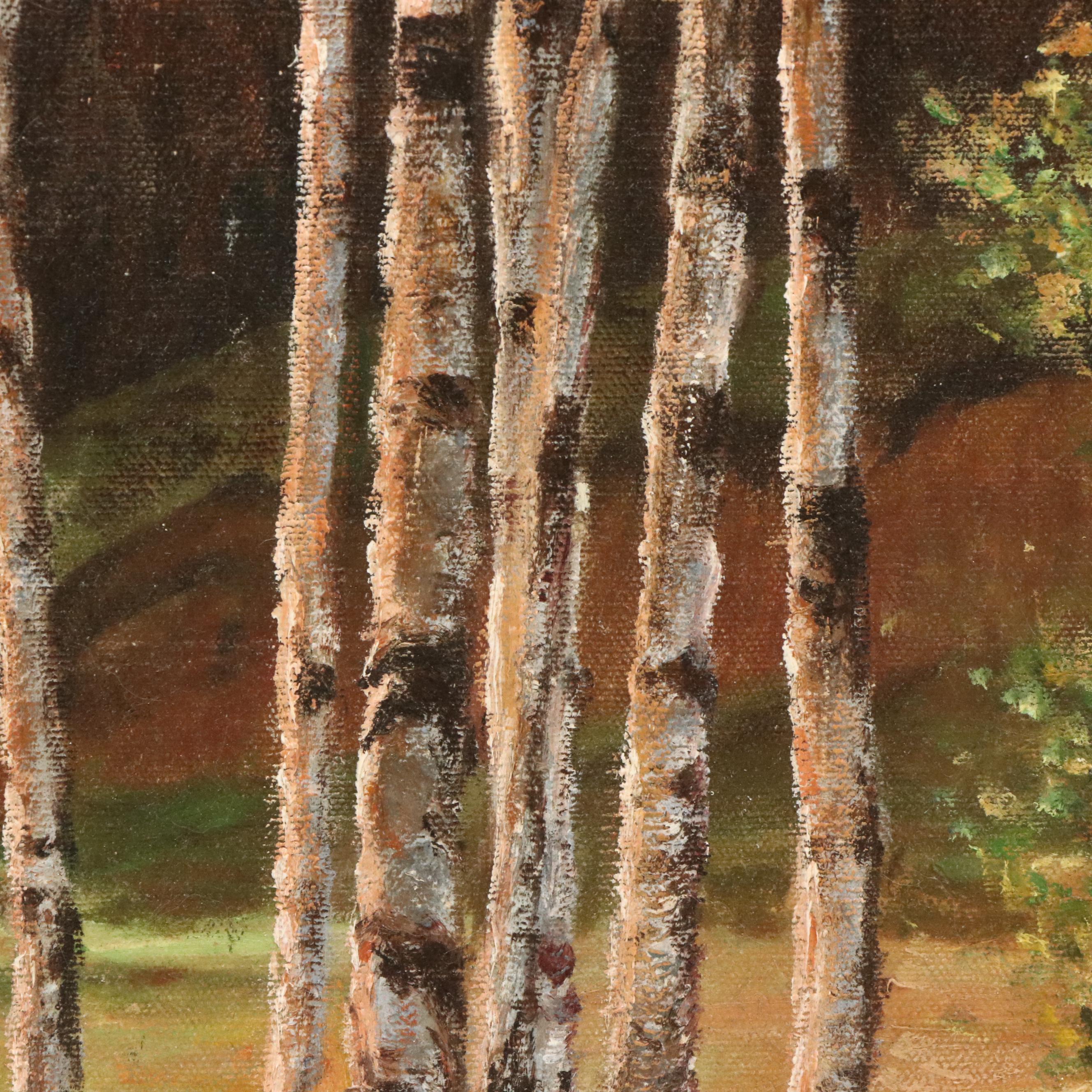 Adolph Robert Shulz Oil Landscape Painting, Circa 1971