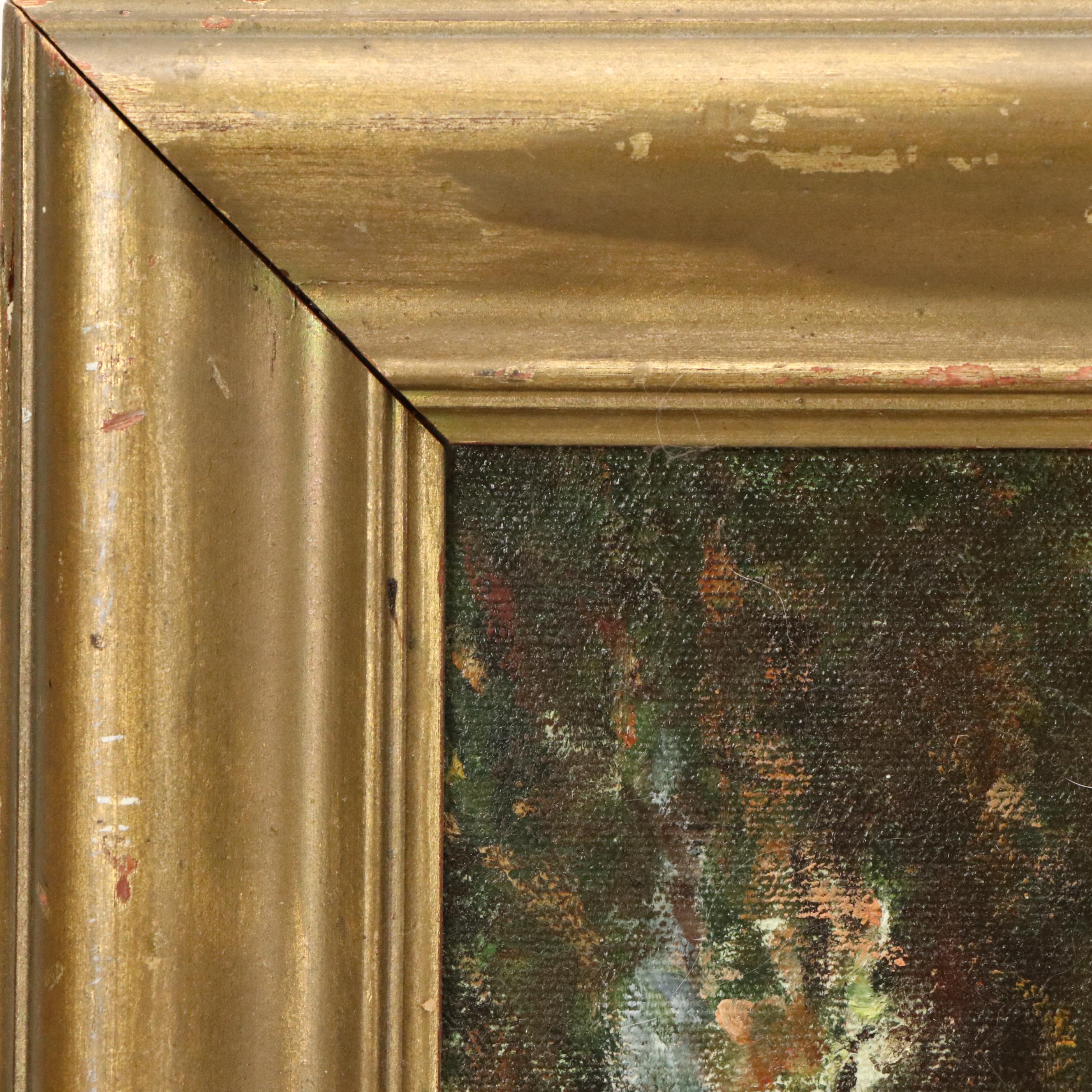 Adolph Robert Shulz Oil Landscape Painting, Circa 1971