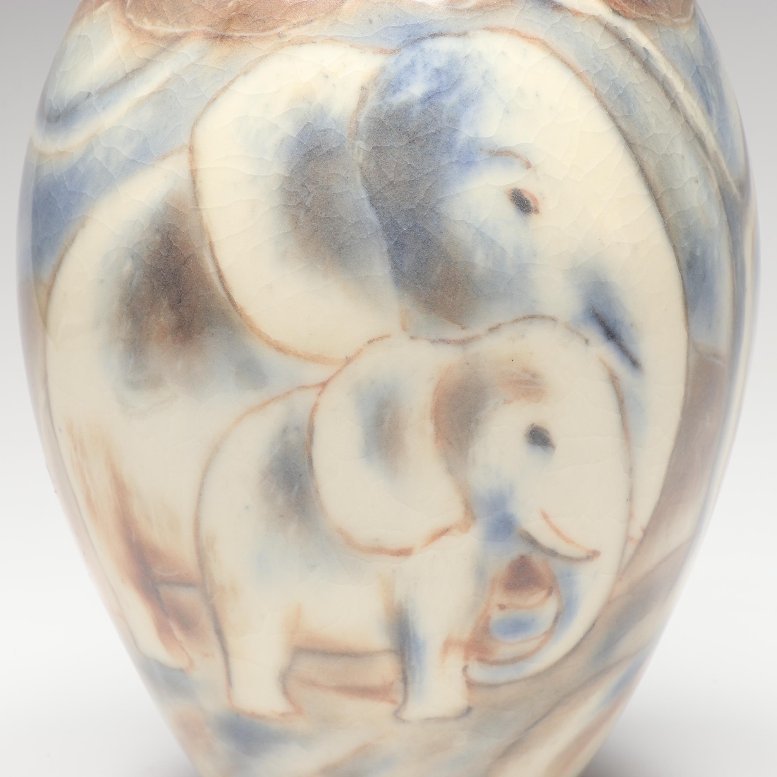 Jens Jensen for Rookwood Pottery Elephant Vase, 1948