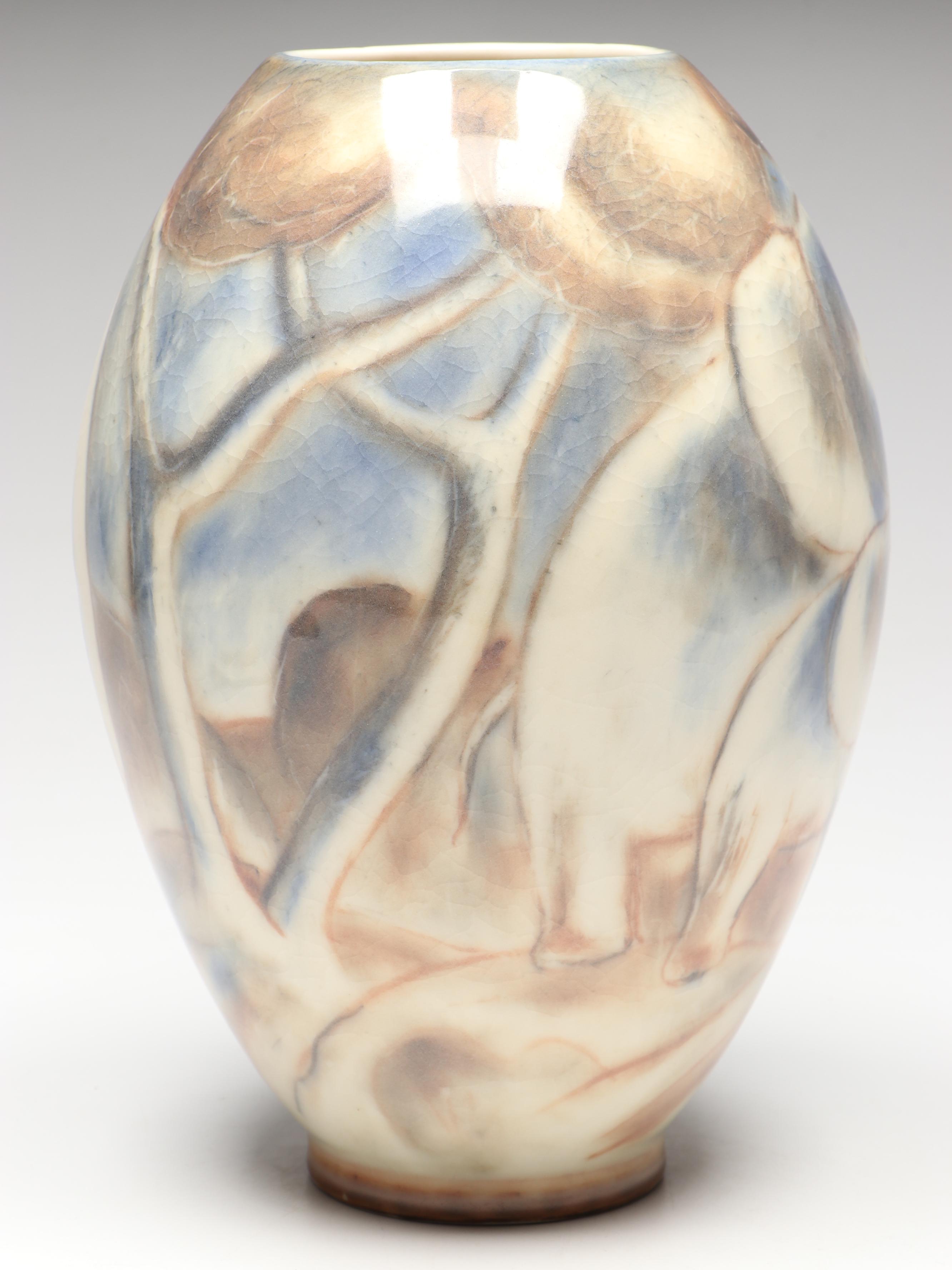 Jens Jensen for Rookwood Pottery Elephant Vase, 1948